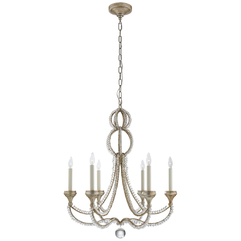 Niermann Weeks Milan 29 Inch 6 Light Chandelier by Visual Comfort Signature Collection