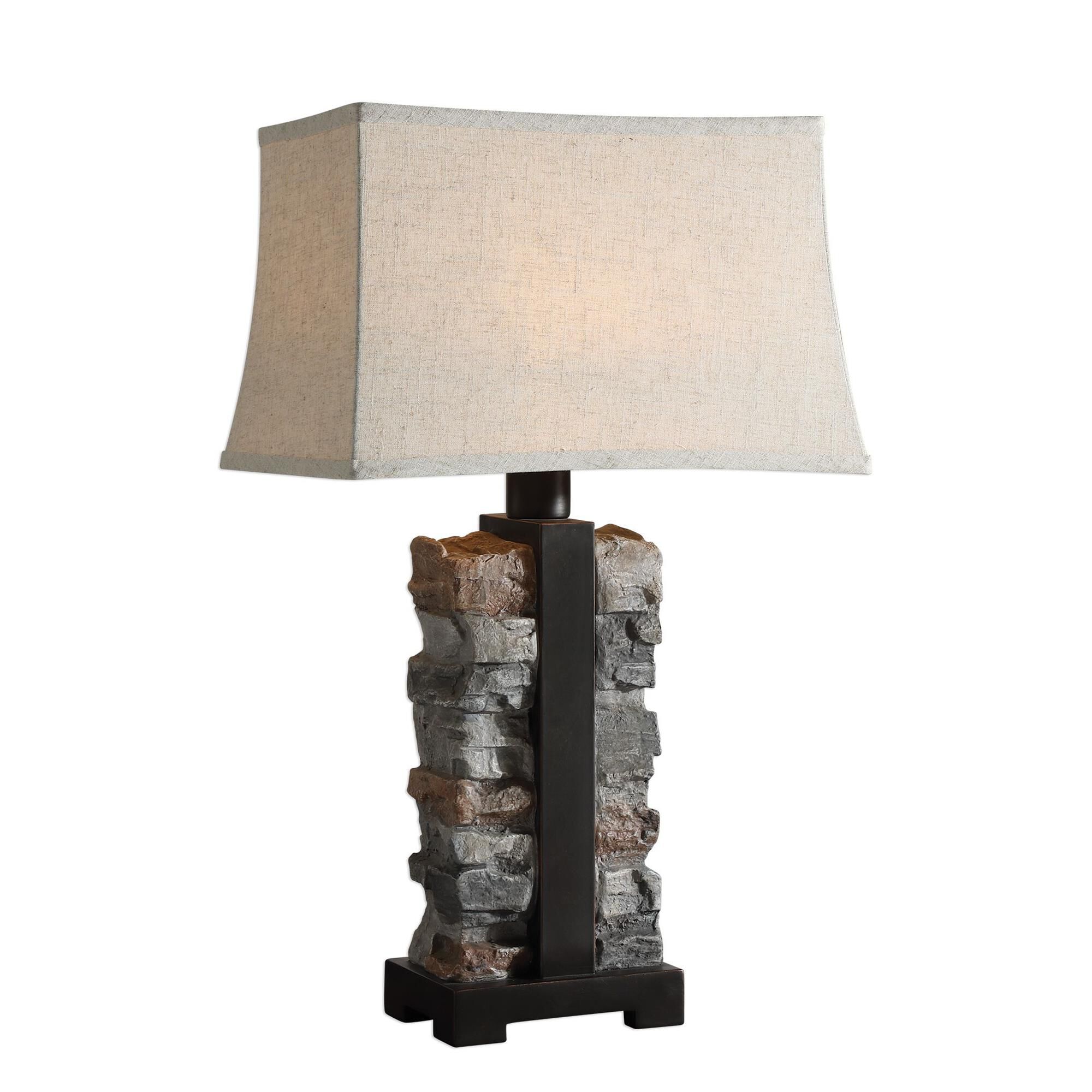 Kodiak Stacked Stone Lamp by Uttermost