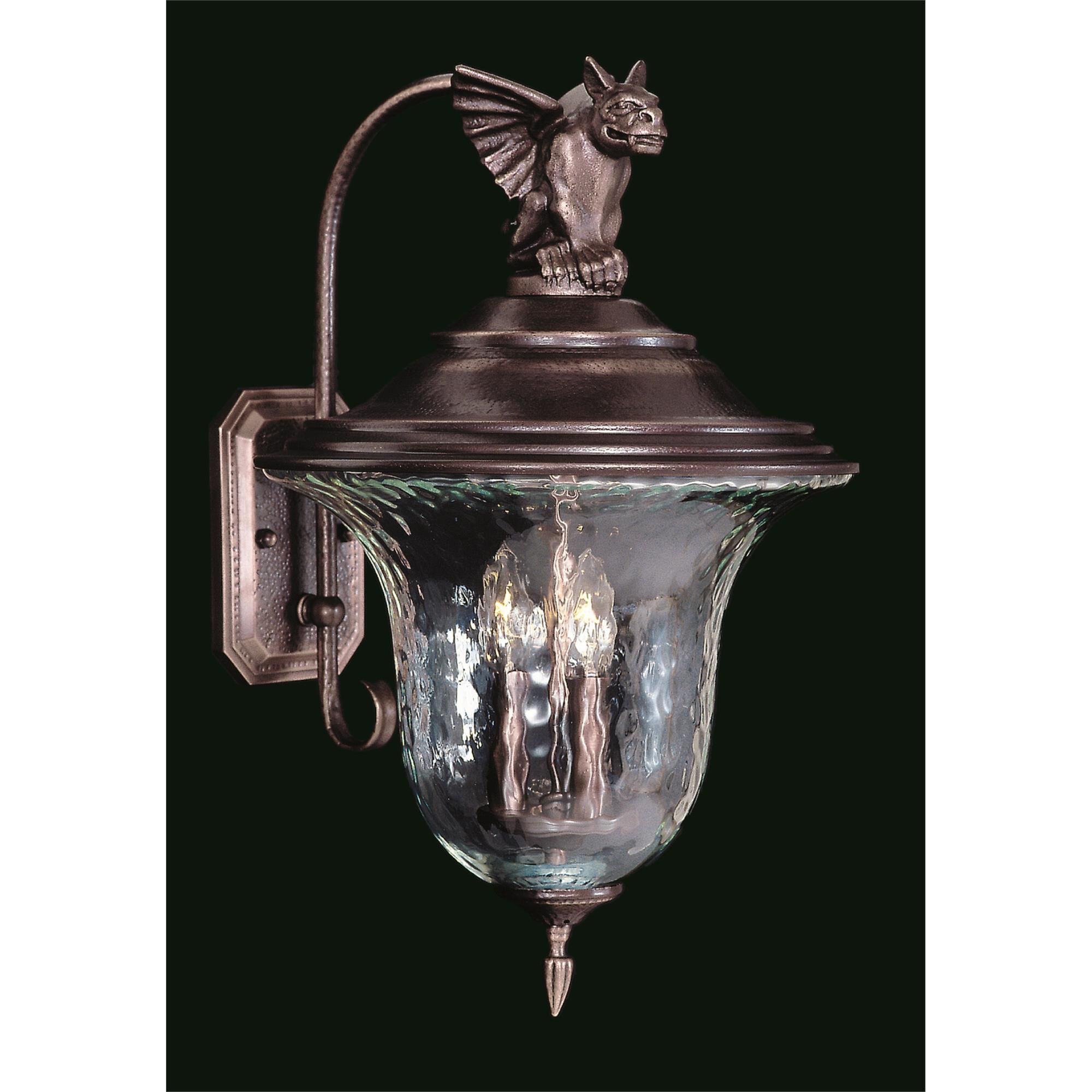 Carcassonne 22 Inch Tall 3 Light Outdoor Wall Light by Framburg