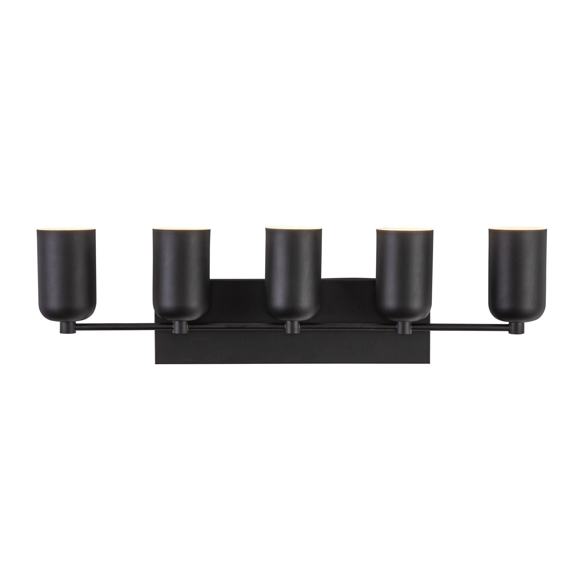 Shown in Black finish and Steel shade