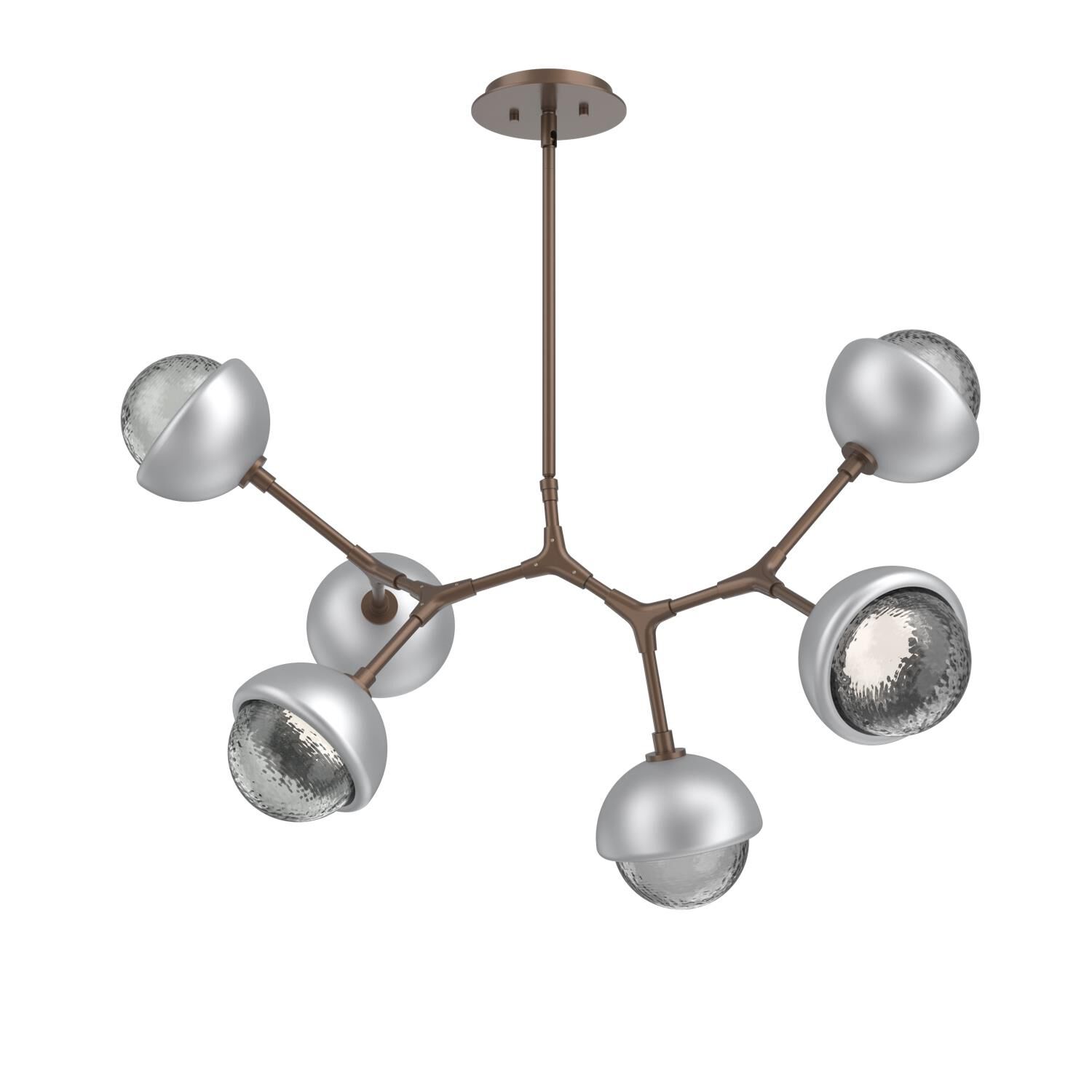Shown in Burnished Bronze finish and Smoke glass and Classic Silver accent