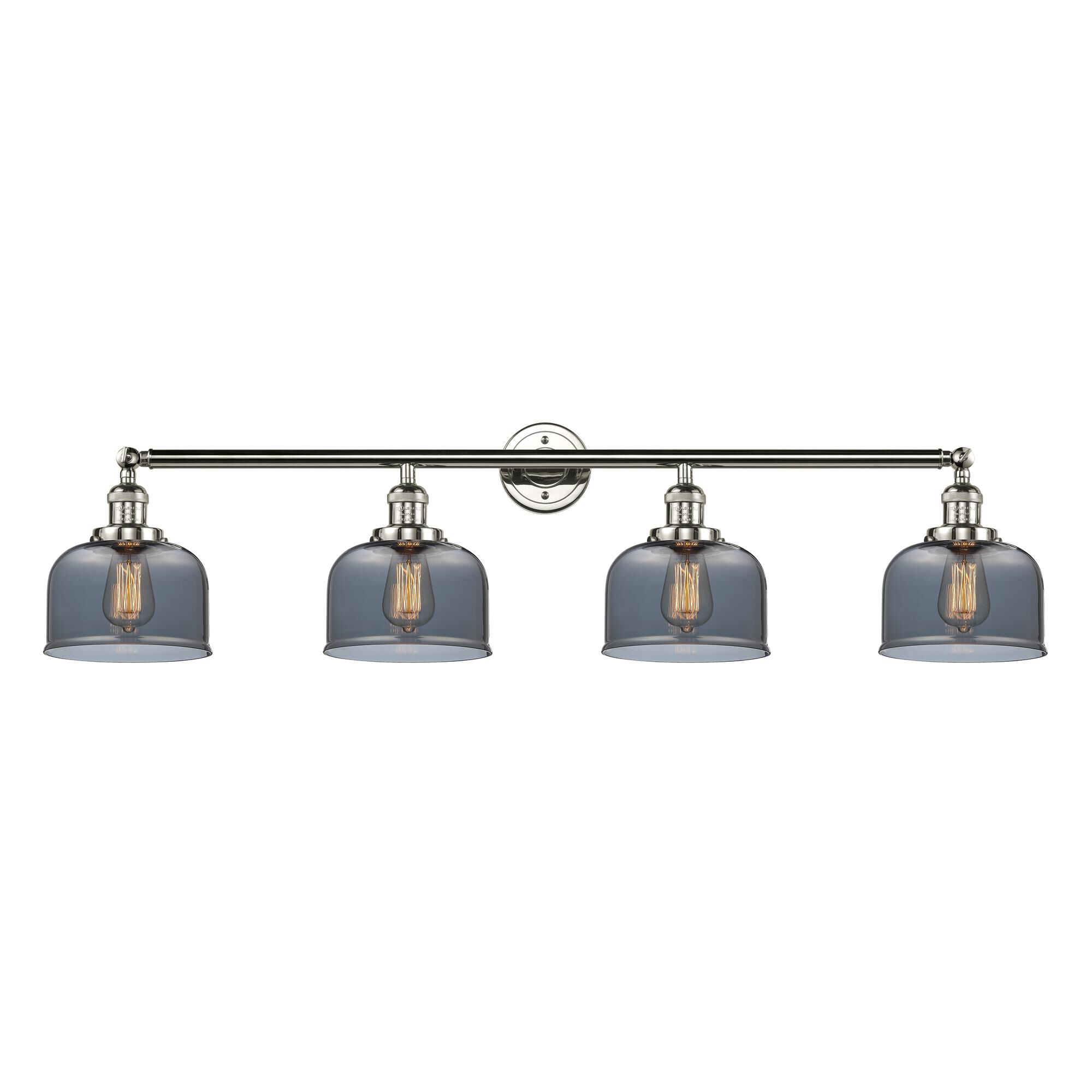 Shown in Polished Nickel finish and Plated Smoked glass