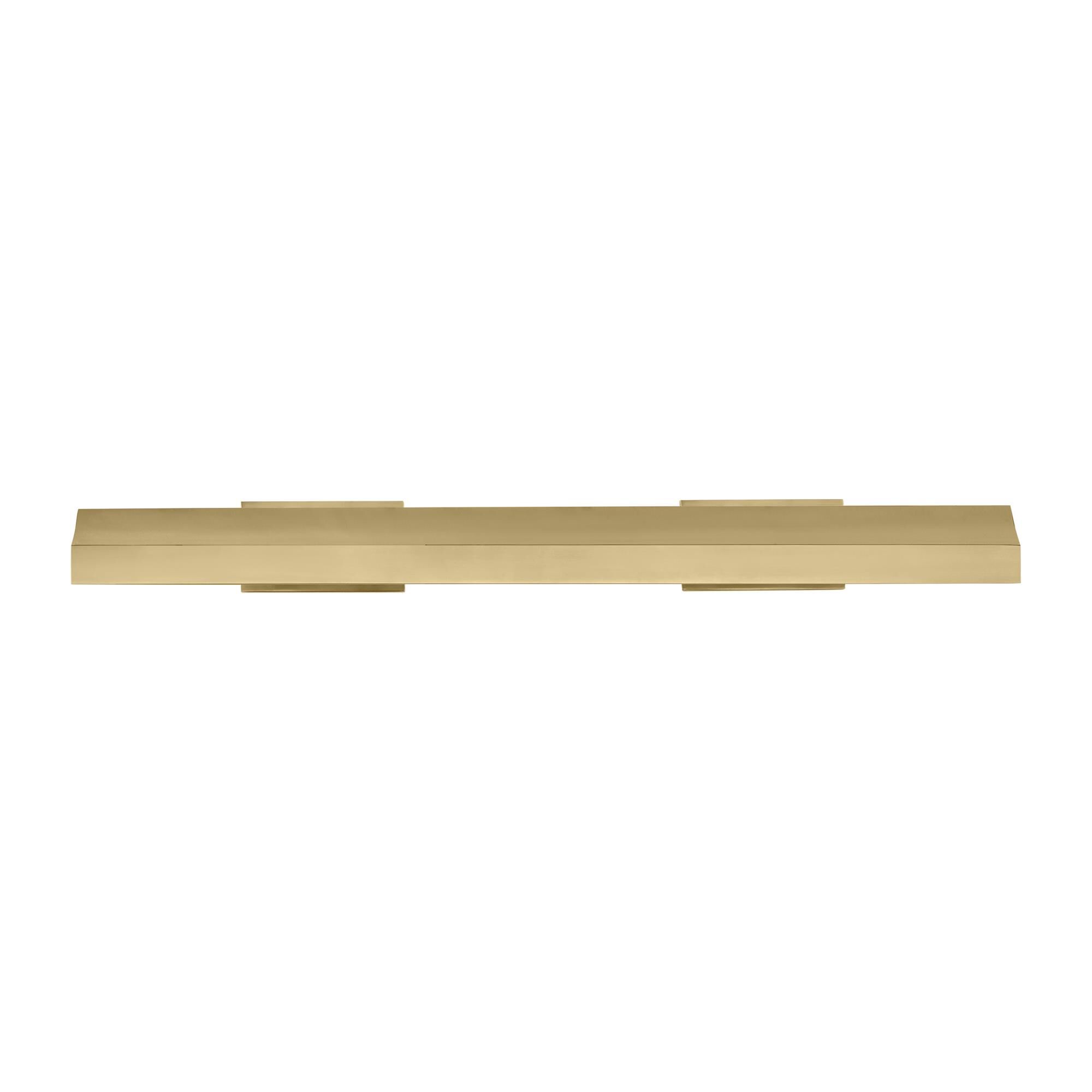 Shown in Hand-Rubbed Antique Brass finish and Brass shade