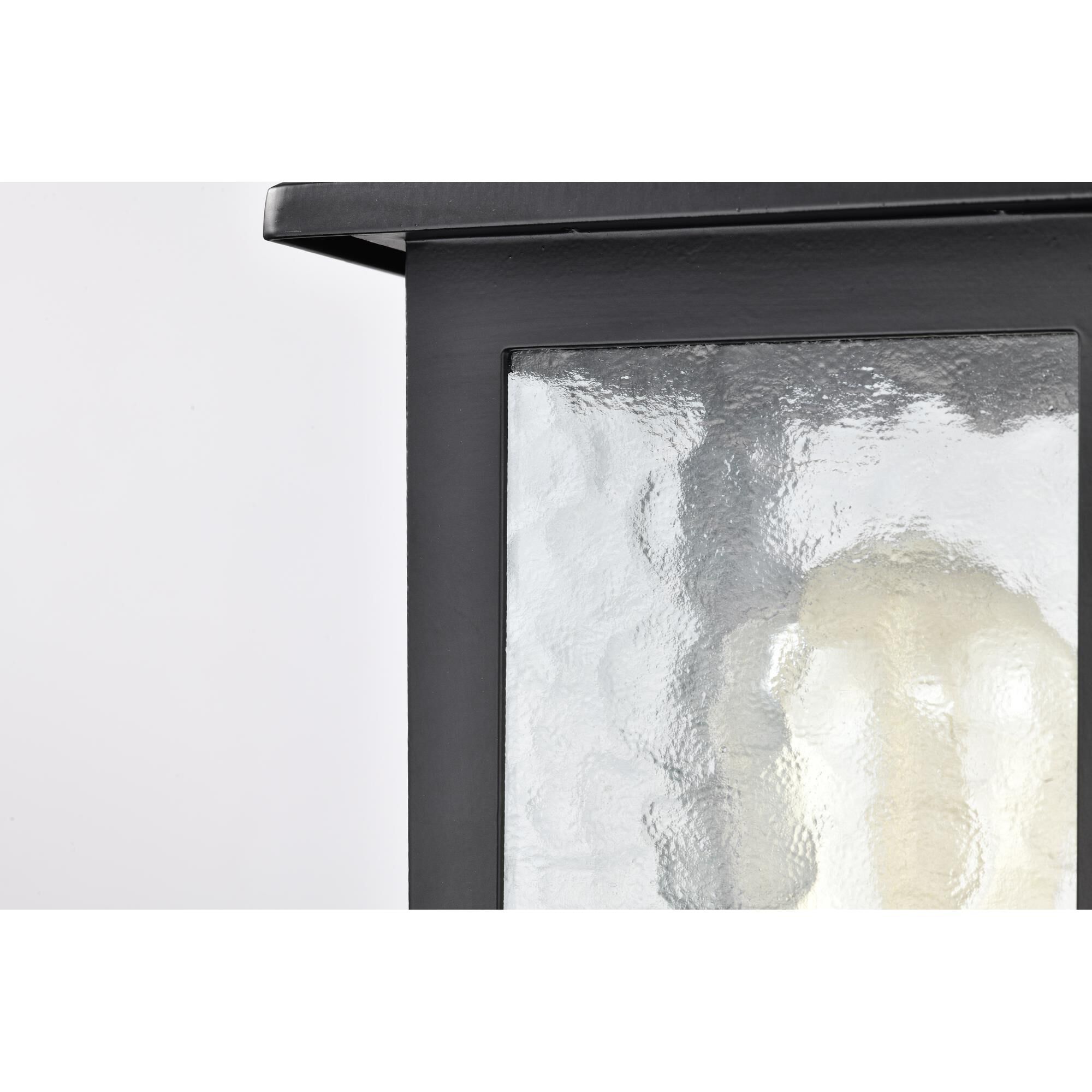 Shown in Matte Black finish and Water glass and Clear Water shade