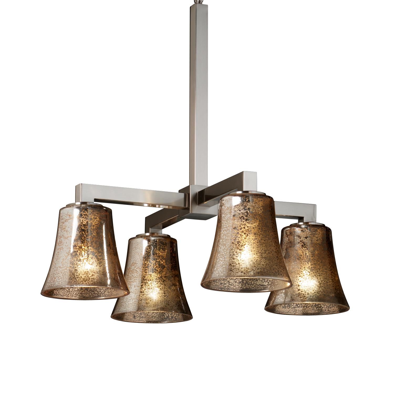 Fusion 23 Inch 4 Light Chandelier by Justice Design Group
