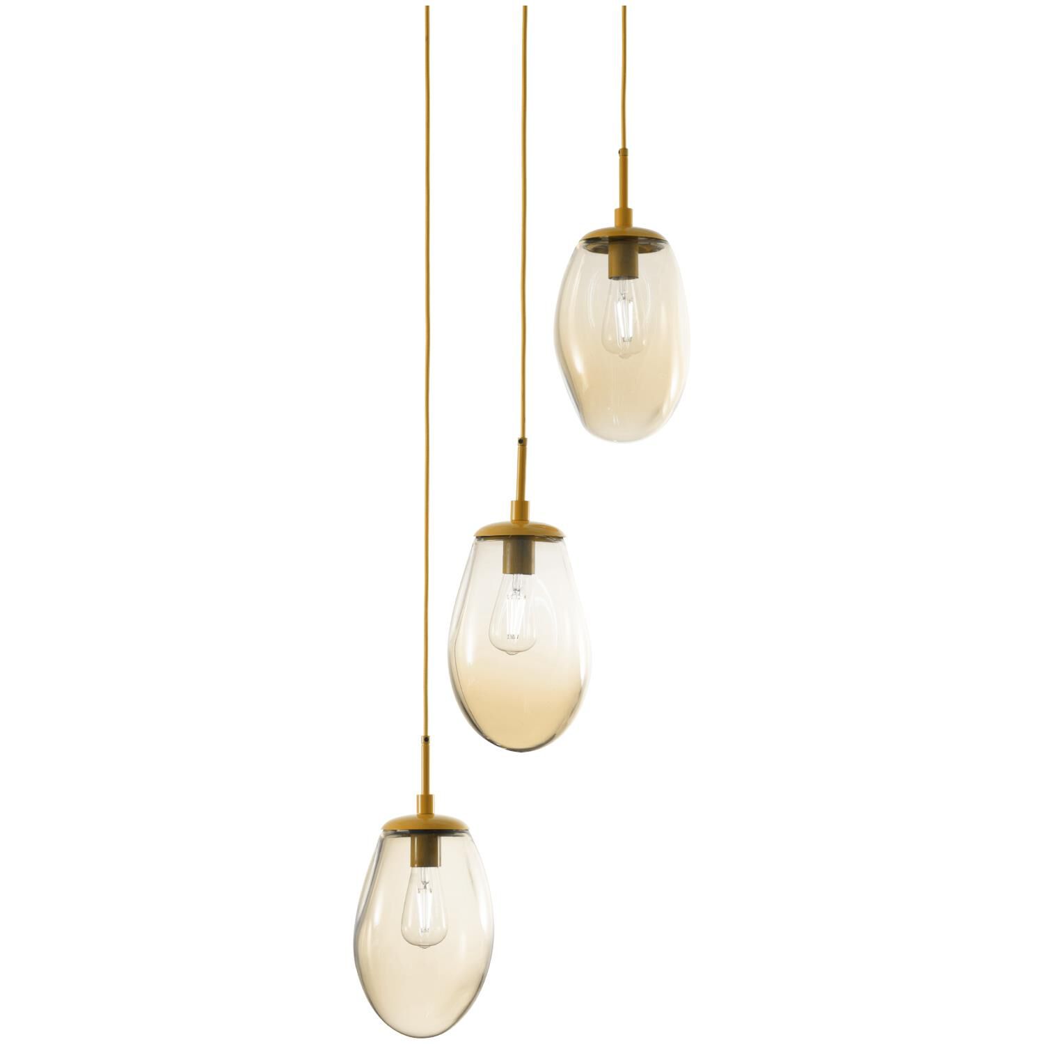 Levi Wilson Nebula 20 Inch 3 Light Multi Light Pendant by Hammerton Studio