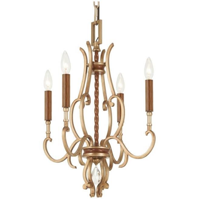 Magnolia Manor 16 Inch 4 Light Mini Chandelier by Metropolitan Lighting
