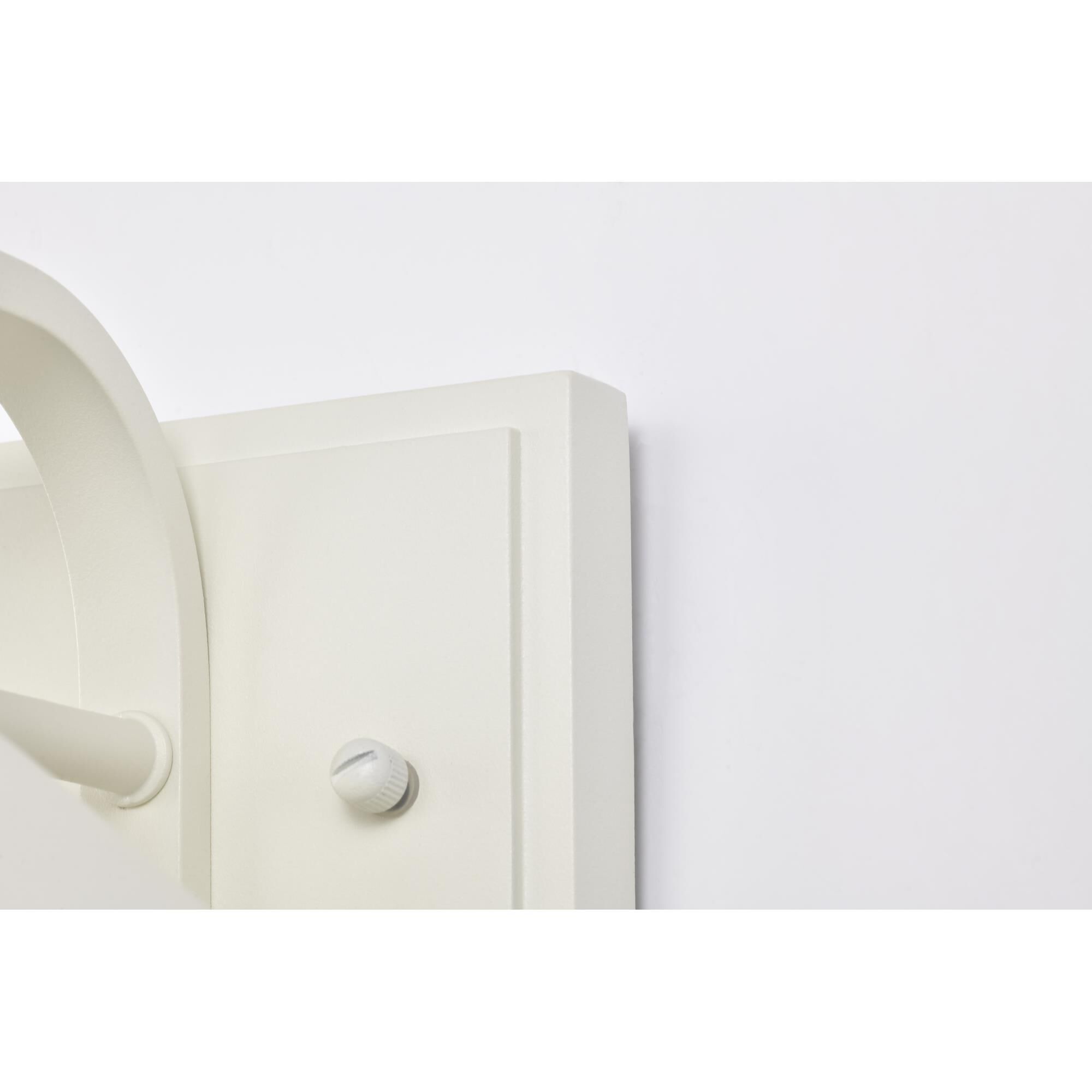 Shown in White finish and Clear Seeded glass