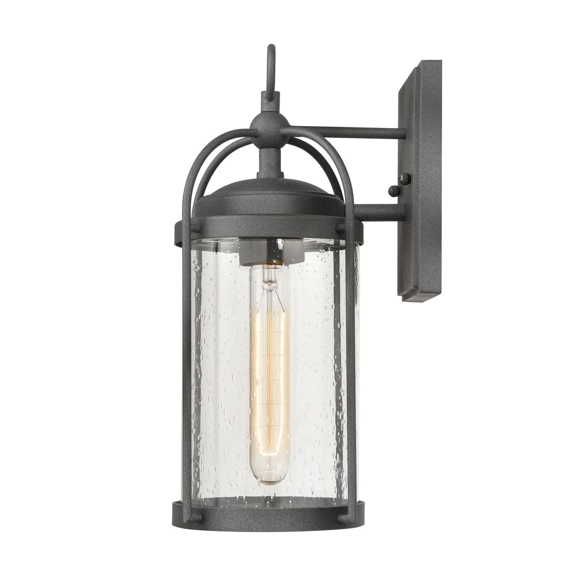 Shown in Gray finish and Clear Seeded glass