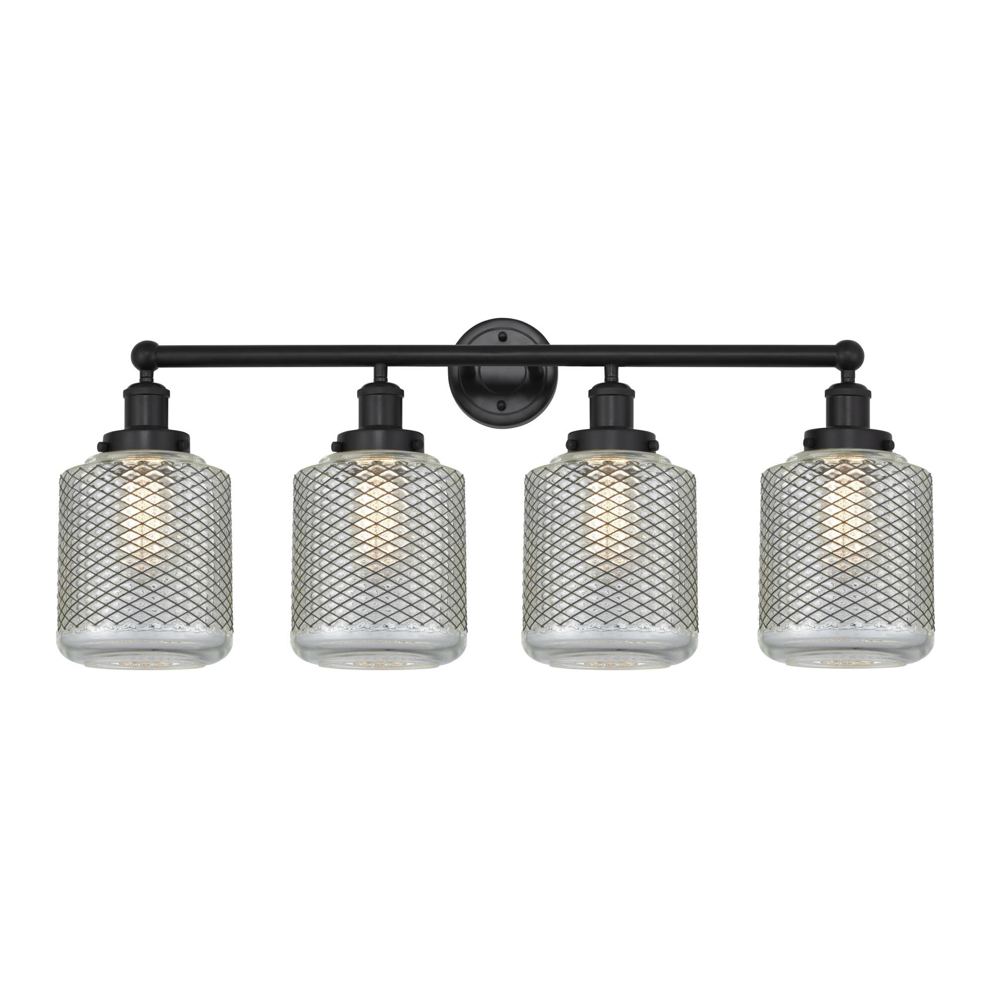 Shown in Matte Black, Clear Crackle finish and Clear Crackle glass and Clear Crackle Glass shade