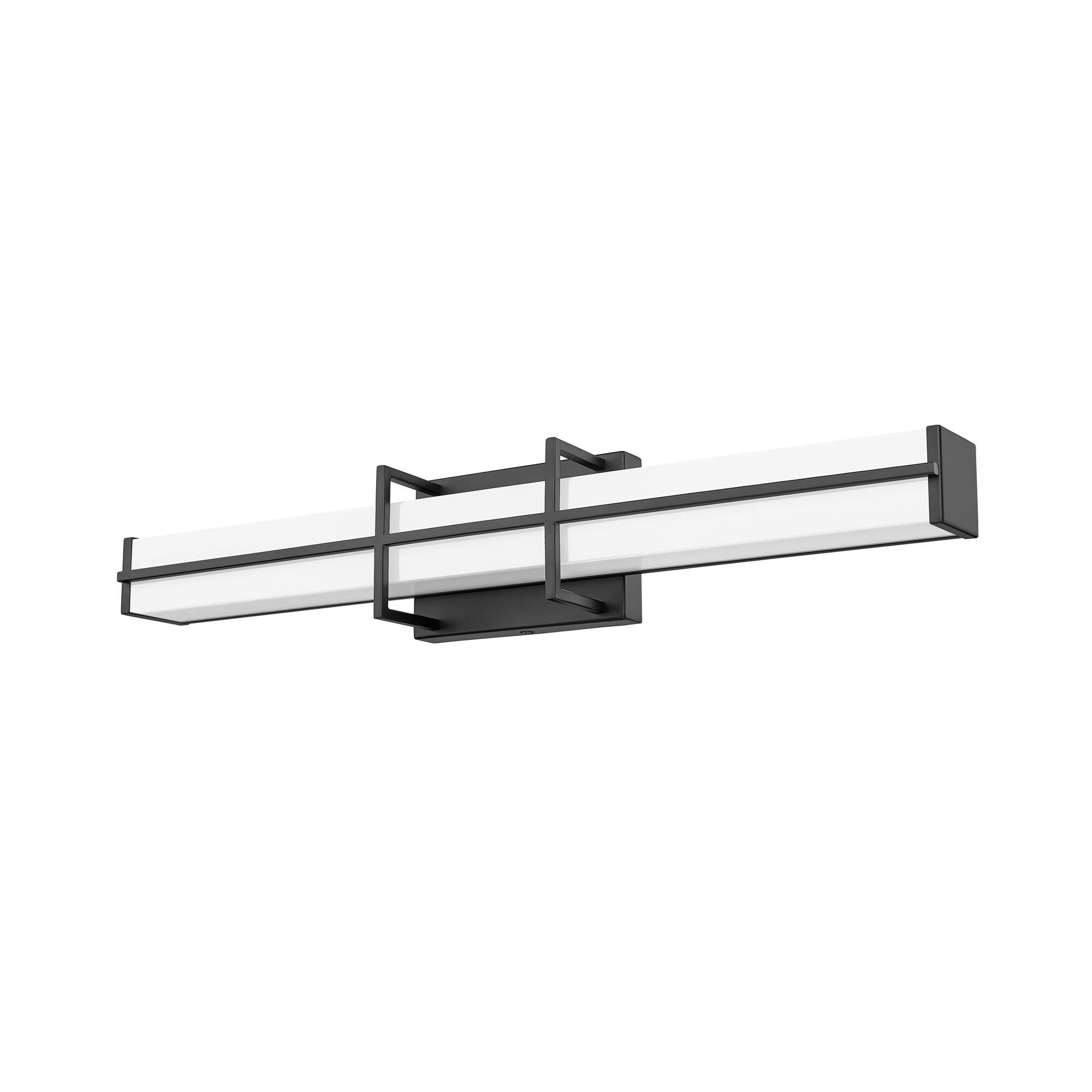 Shown in Matte Black finish and Frosted glass