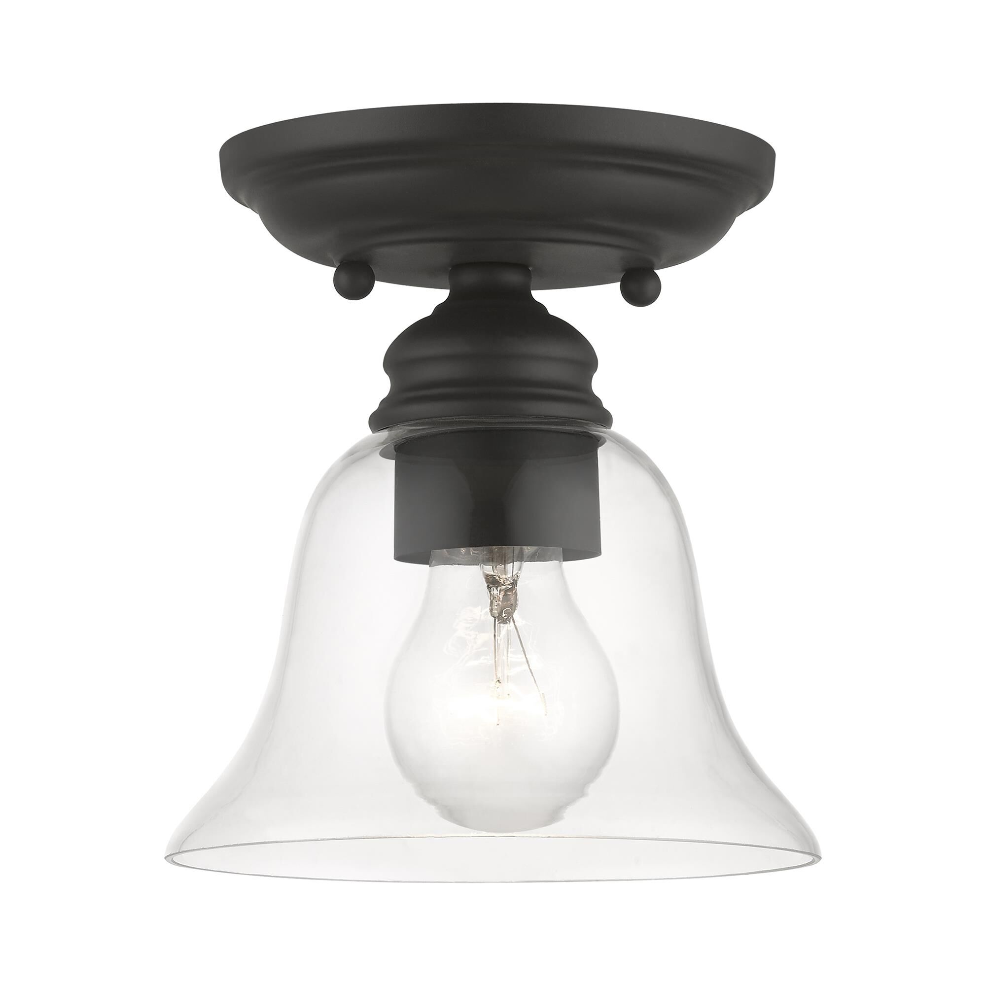 Moreland 6 Inch 1 Light Semi Flush Mount by Livex Lighting