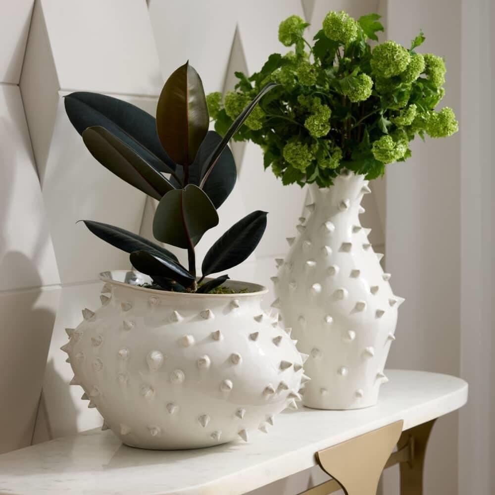 Shown in Ivory Crackle finish