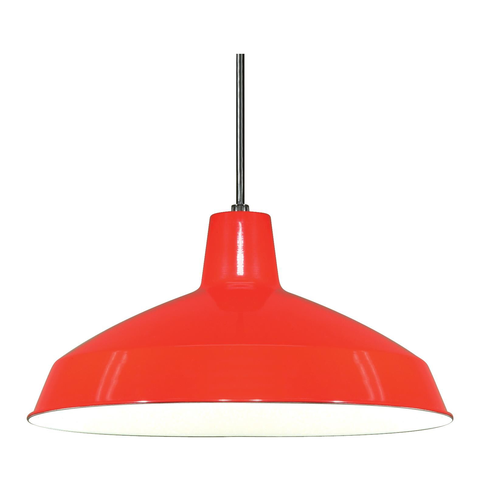 Shown in Red finish and Red Metal shade