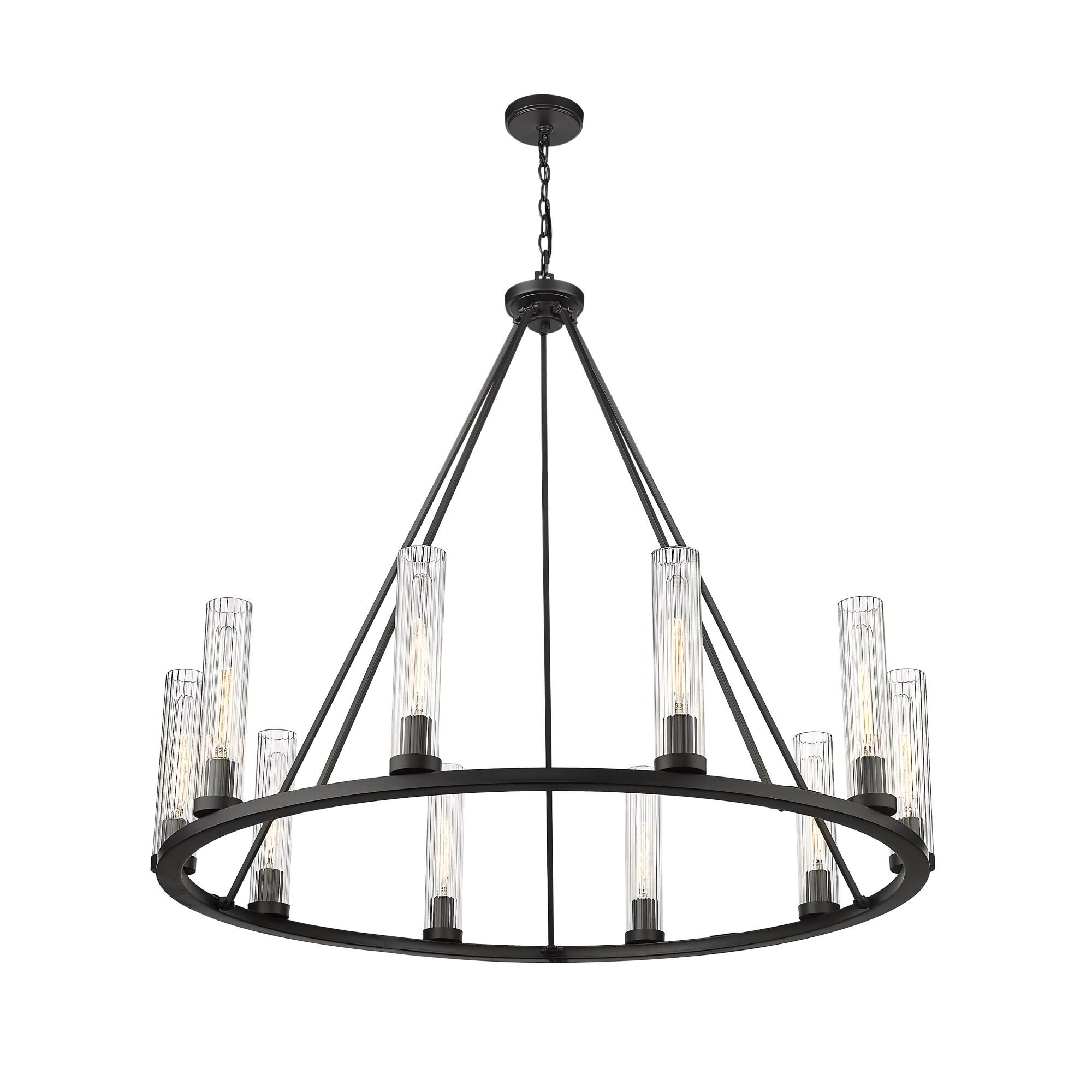 Beau 46 Inch 10 Light Chandelier by Z-Lite