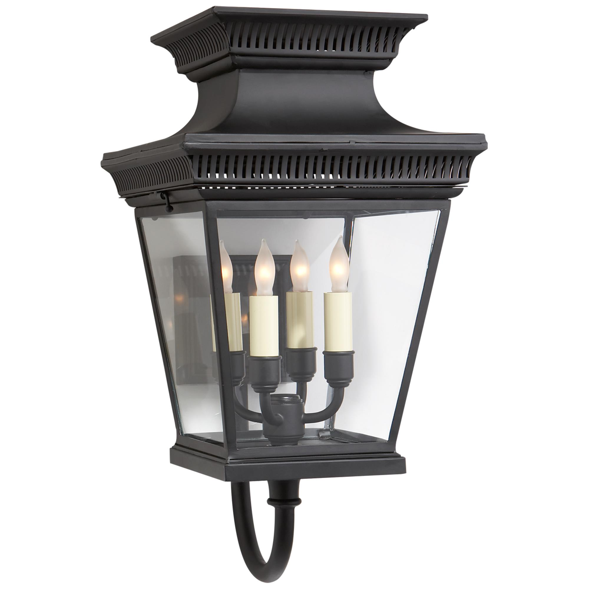Shown in Matte Black finish and Clear glass
