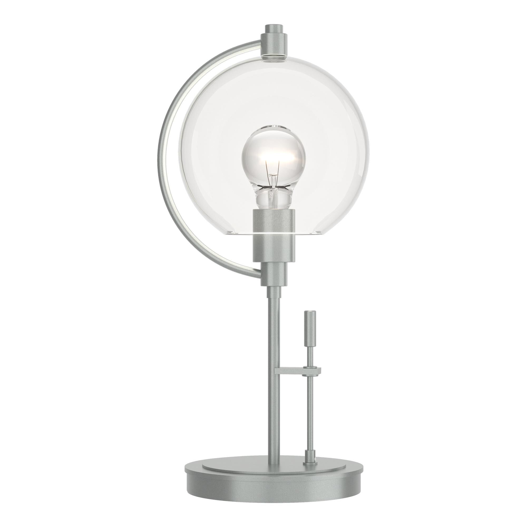 Shown in Vintage Platinum finish and Clear  glass