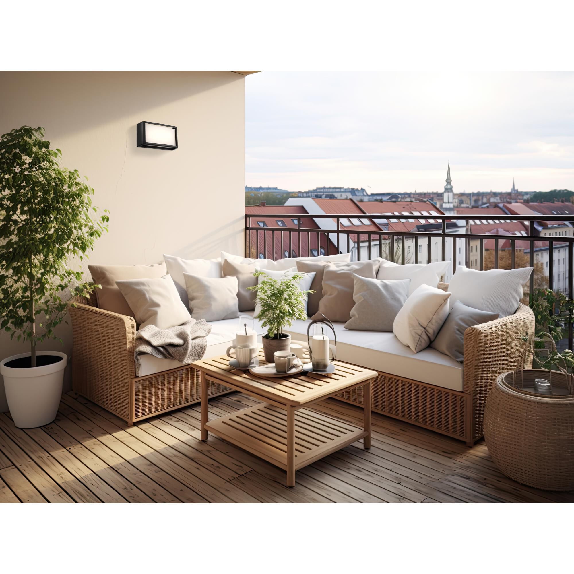 Shown in Black finish and White Acrylic glass