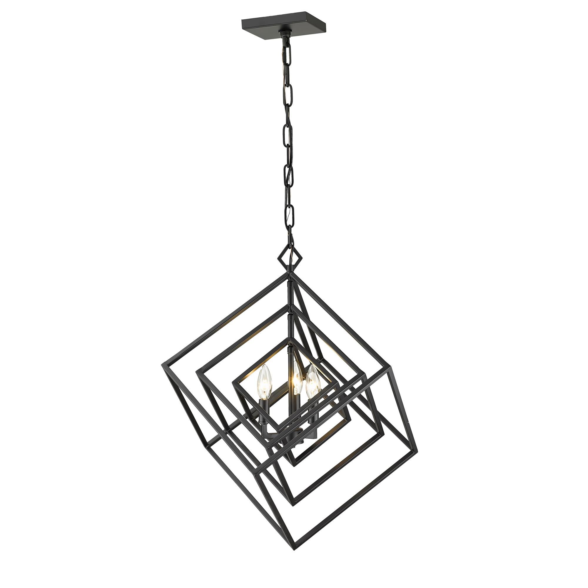 Euclid 23 Inch 3 Light Chandelier by Z-Lite