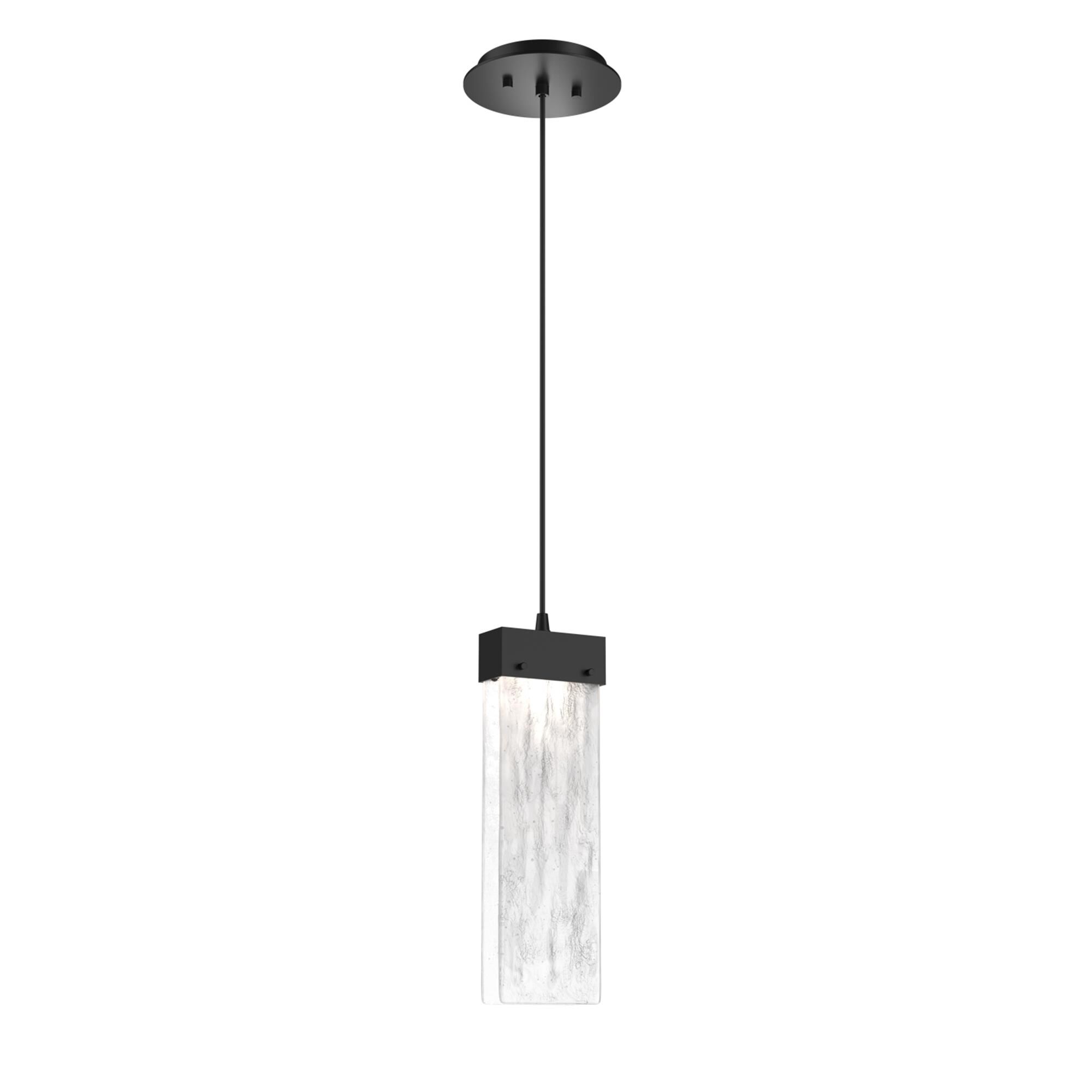 Shown in Matte Black finish and Clear Granite glass