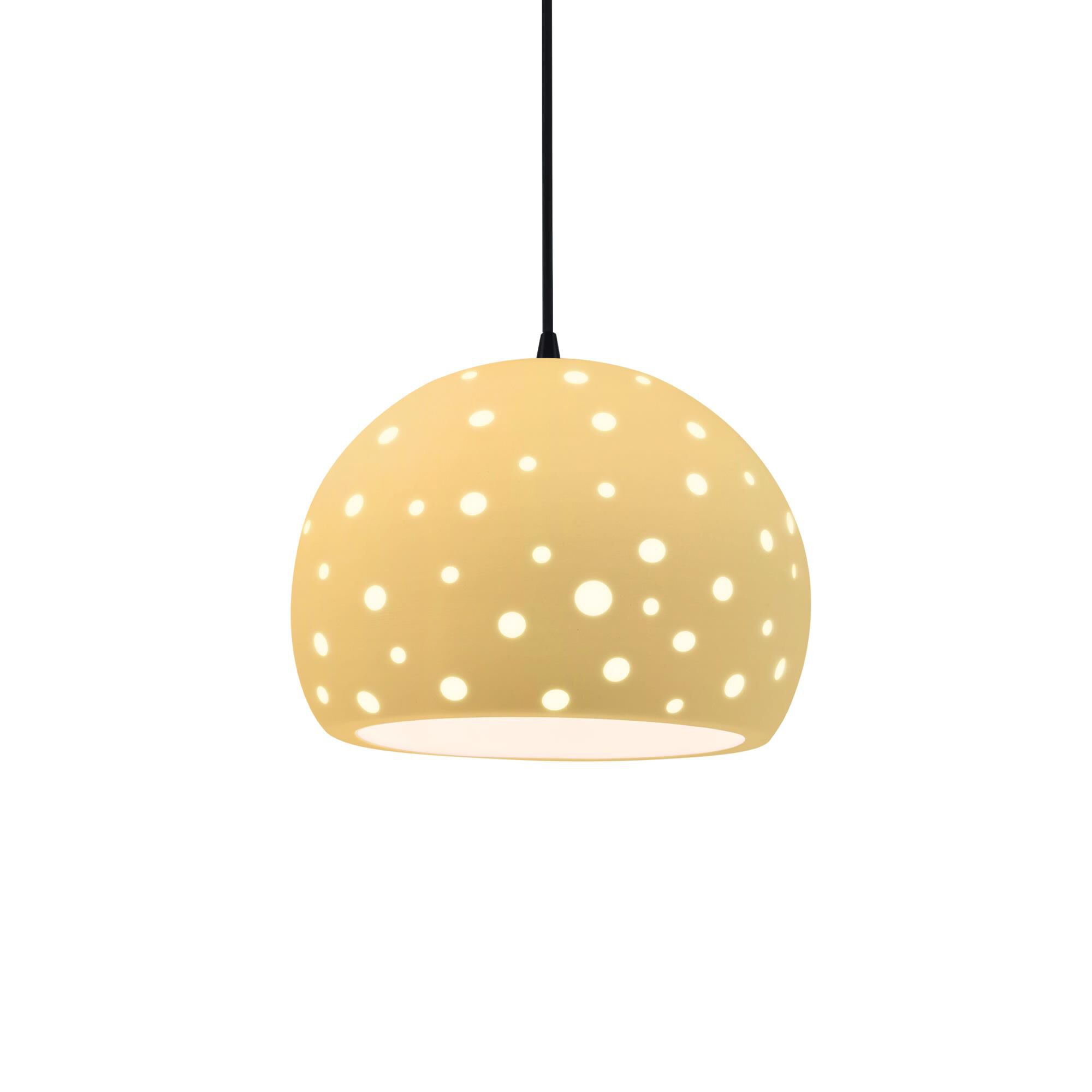 Perforated Globe 10 Inch Large Pendant by Justice Design Group