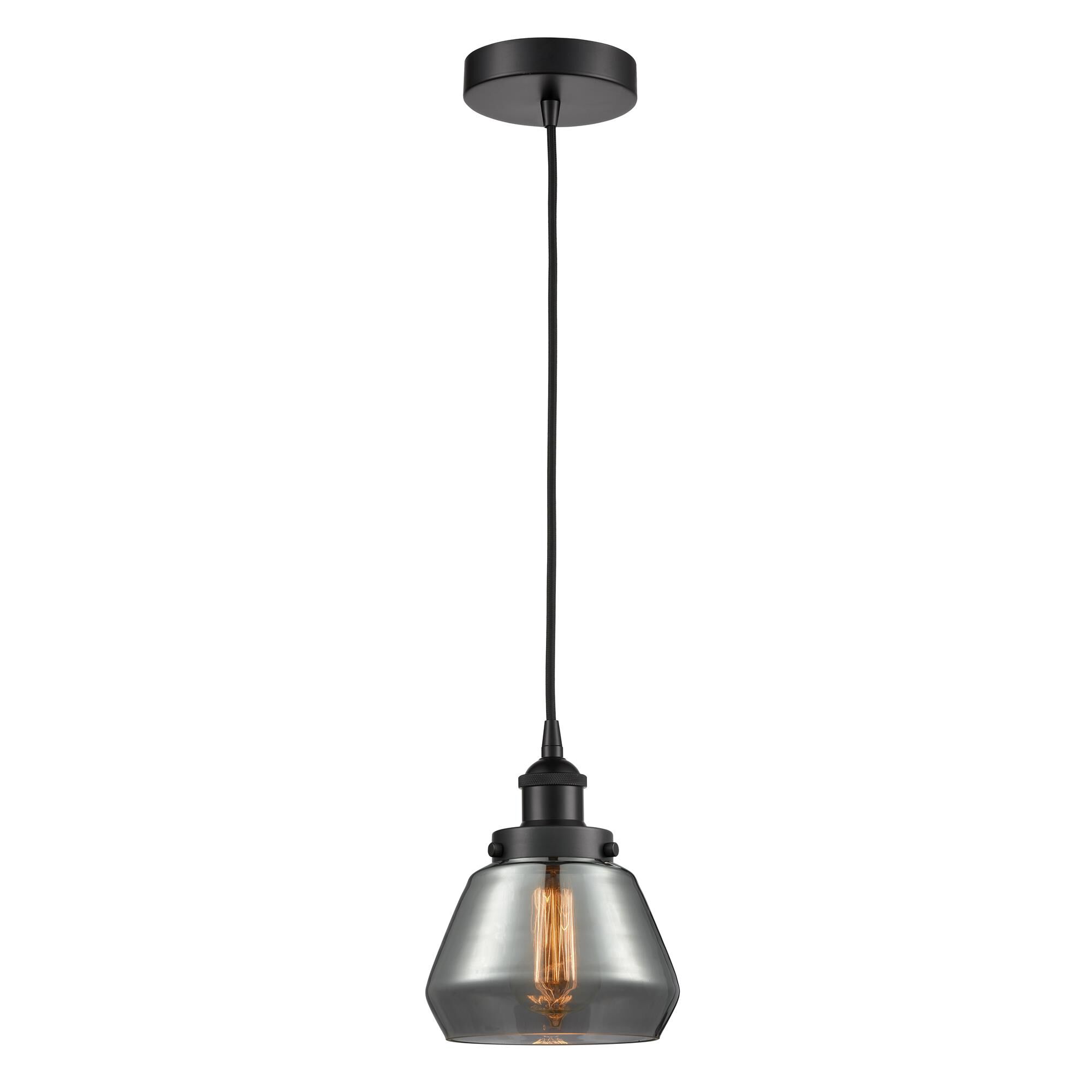 Shown in Matte Black finish and Plated Smoke glass
