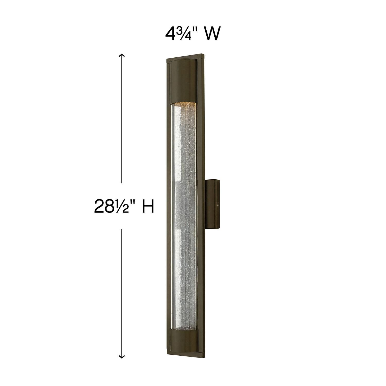 Mist 28 Inch Tall 3 Light Outdoor Wall Light by Hinkley Lighting