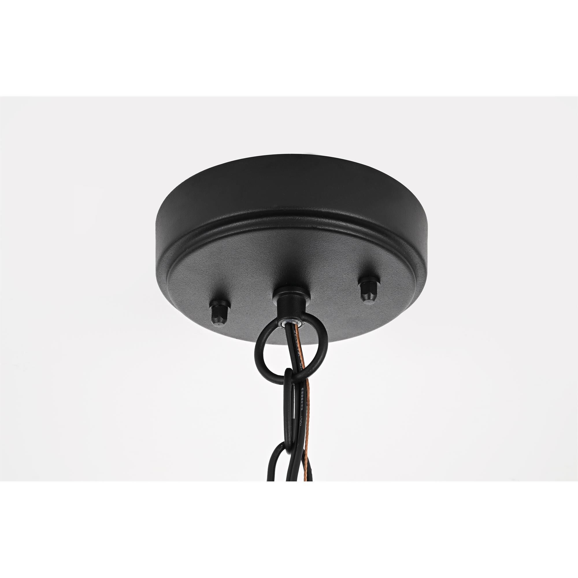 Shown in Black finish and Clear glass