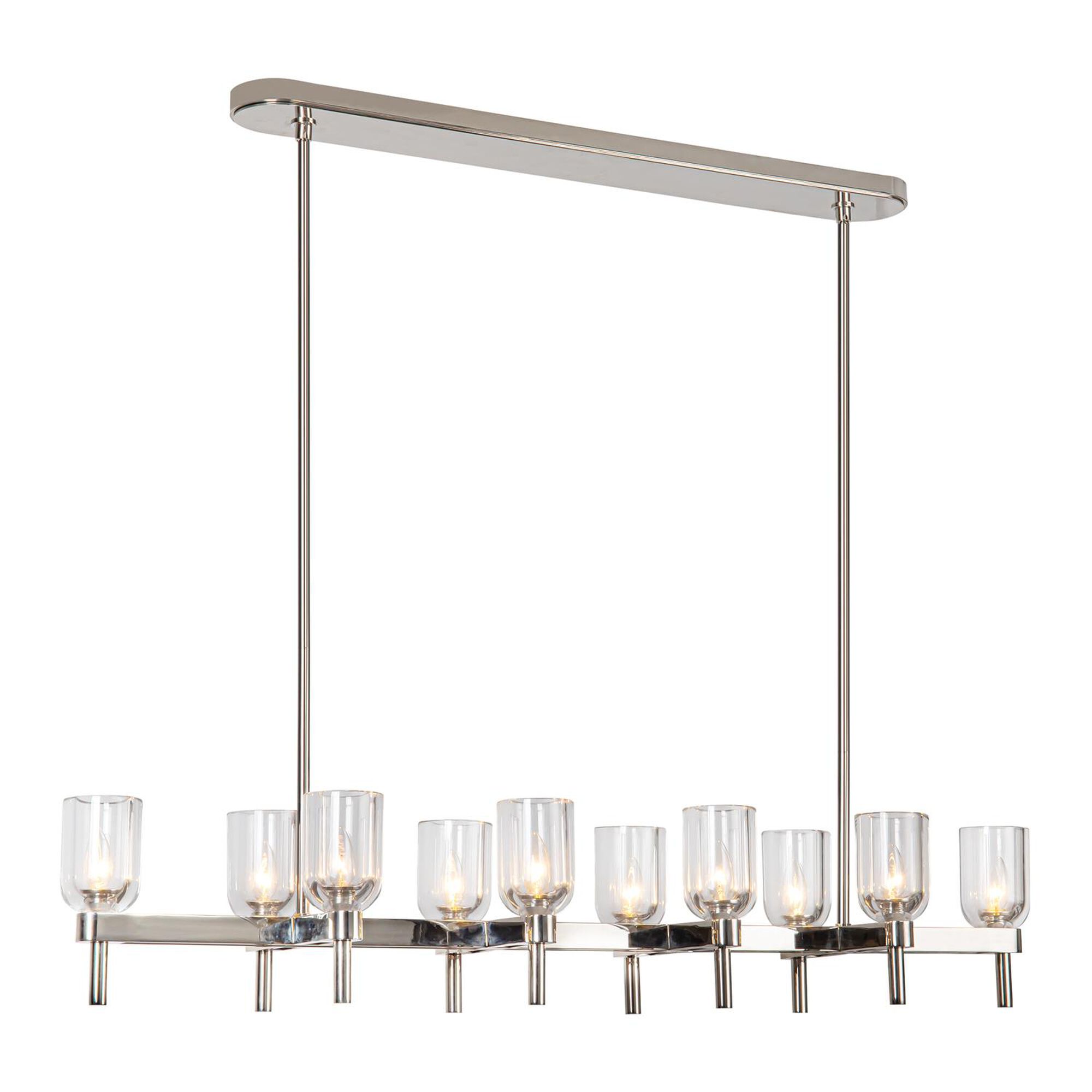 Shown in Polished Nickel/Clear Crystal finish