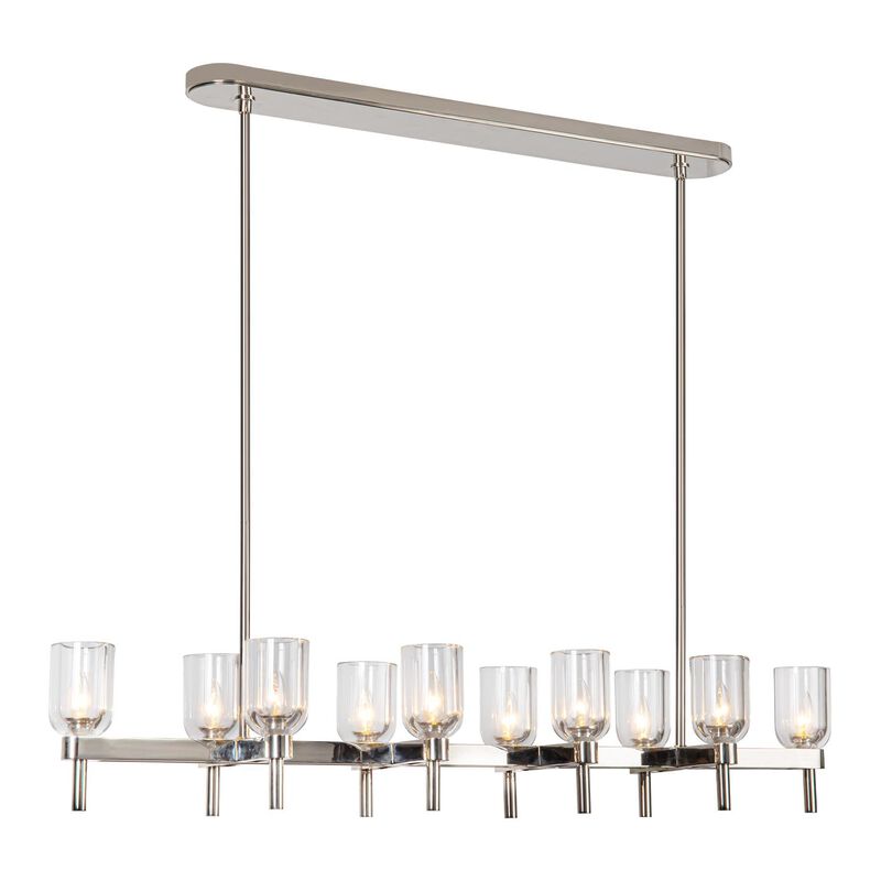 Elisa Carlucci Lucian Medium Linear Chandelier by Alora Lighting