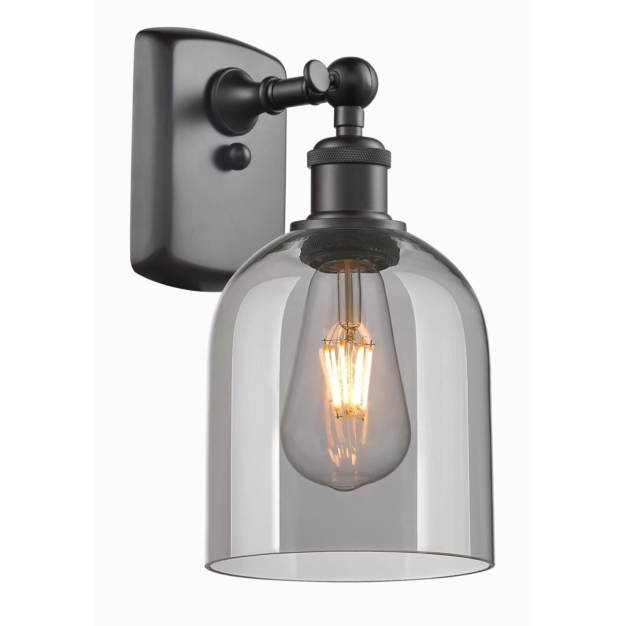 Shown in Oil Rubbed Bronze finish and Light Smoke glass