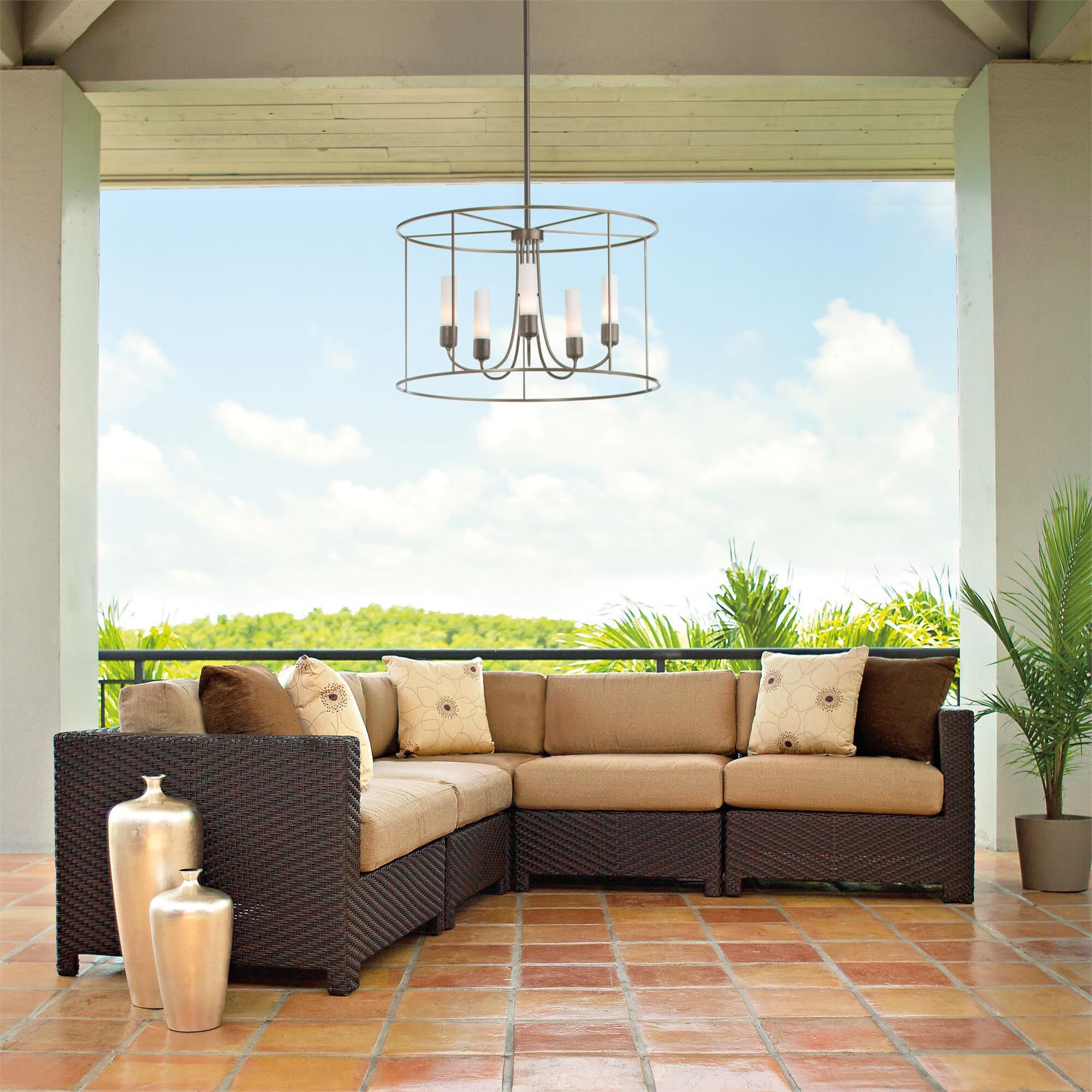 Portico Large Outdoor Hanging Lantern,