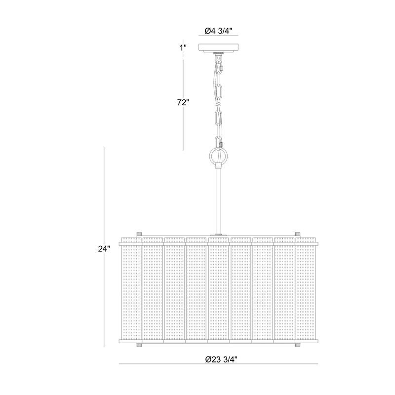 Glasbury Chandelier by Eurofase Lighting