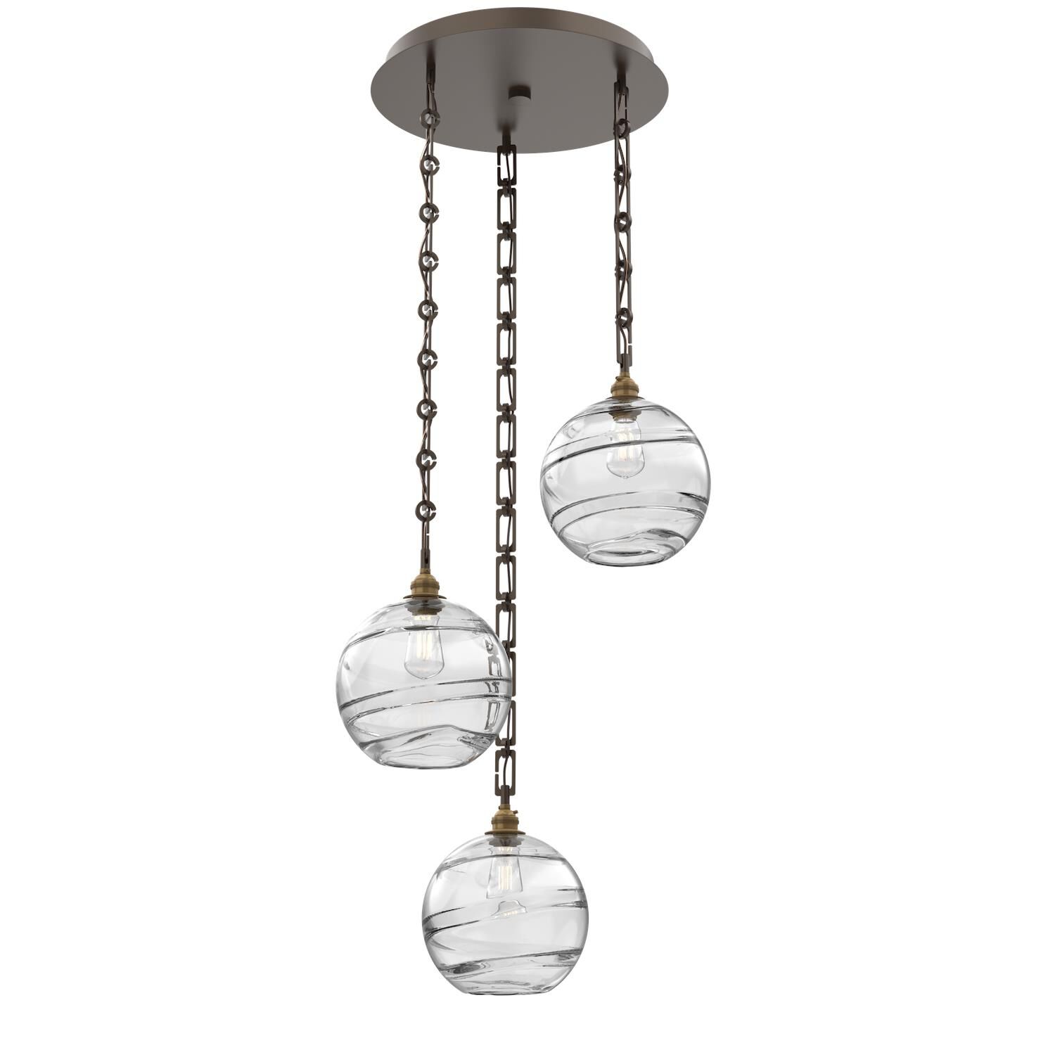 Levi Wilson Terra 21 Inch Multi Light Pendant by Hammerton Studio