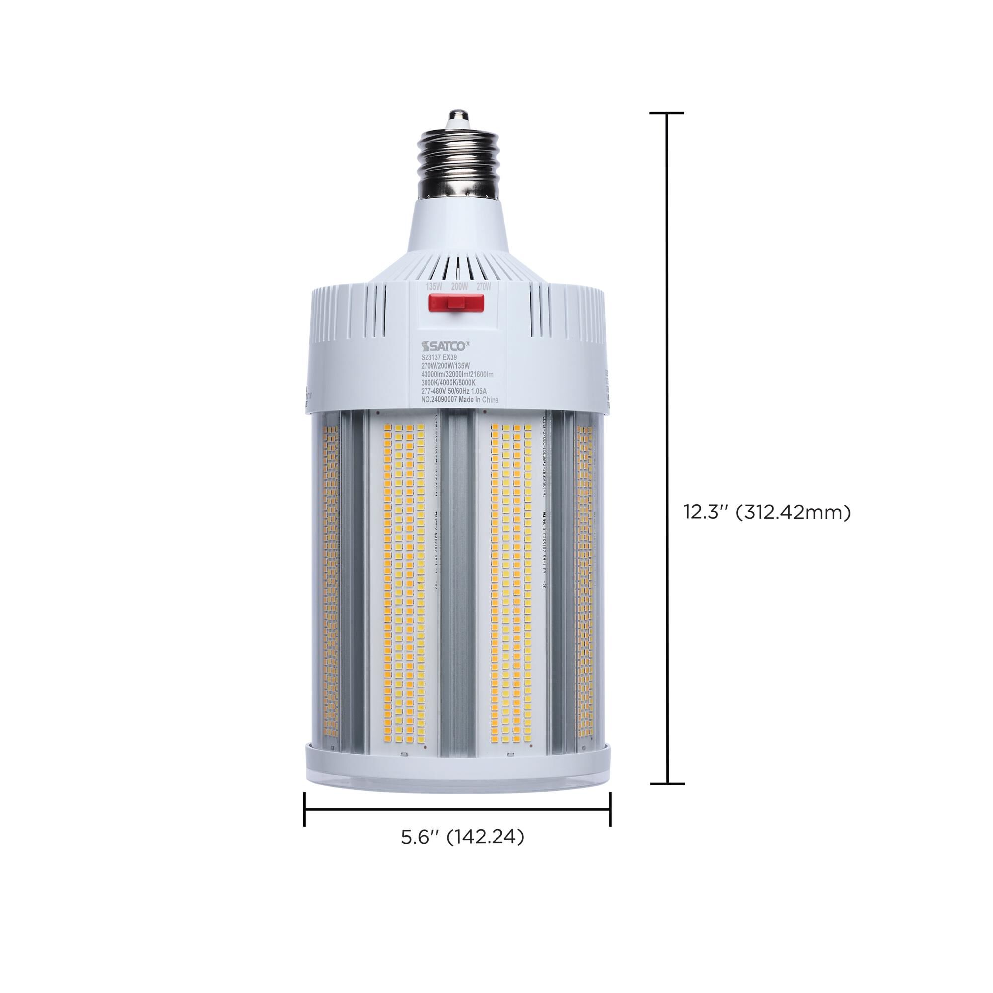 Dimmable 270 Watt 3000K LED Light Bulb by Satco