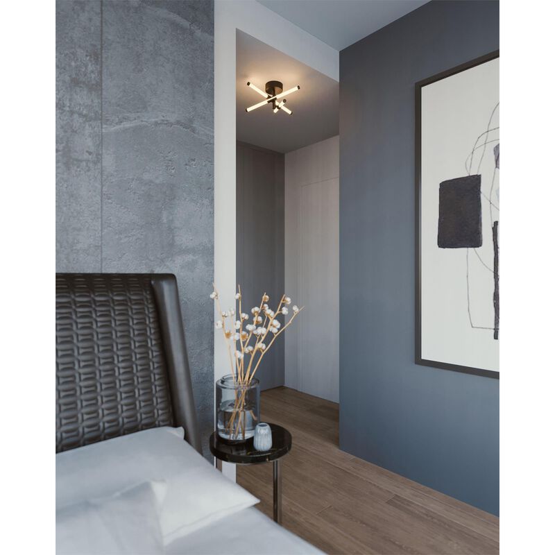Rusnak 15 Inch 3 Light LED Semi Flush Mount by AFX Lighting