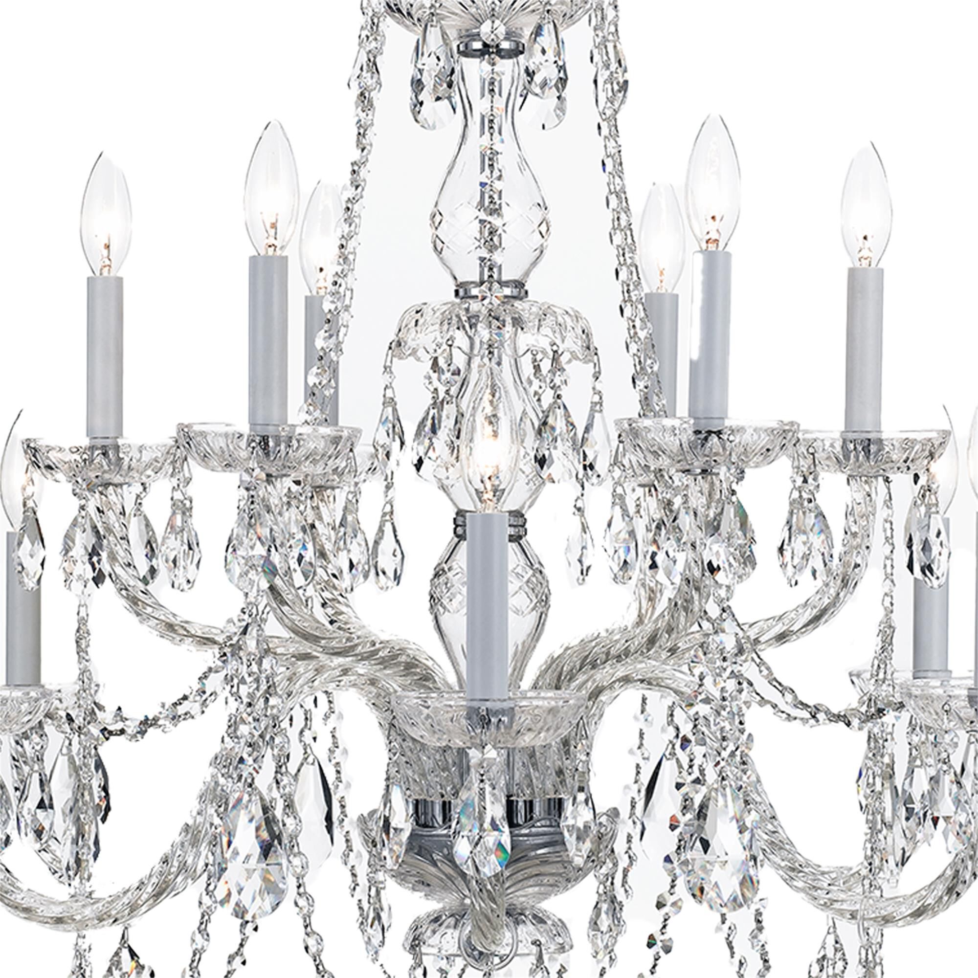 Traditional Crystal 31 Inch Chandelier,