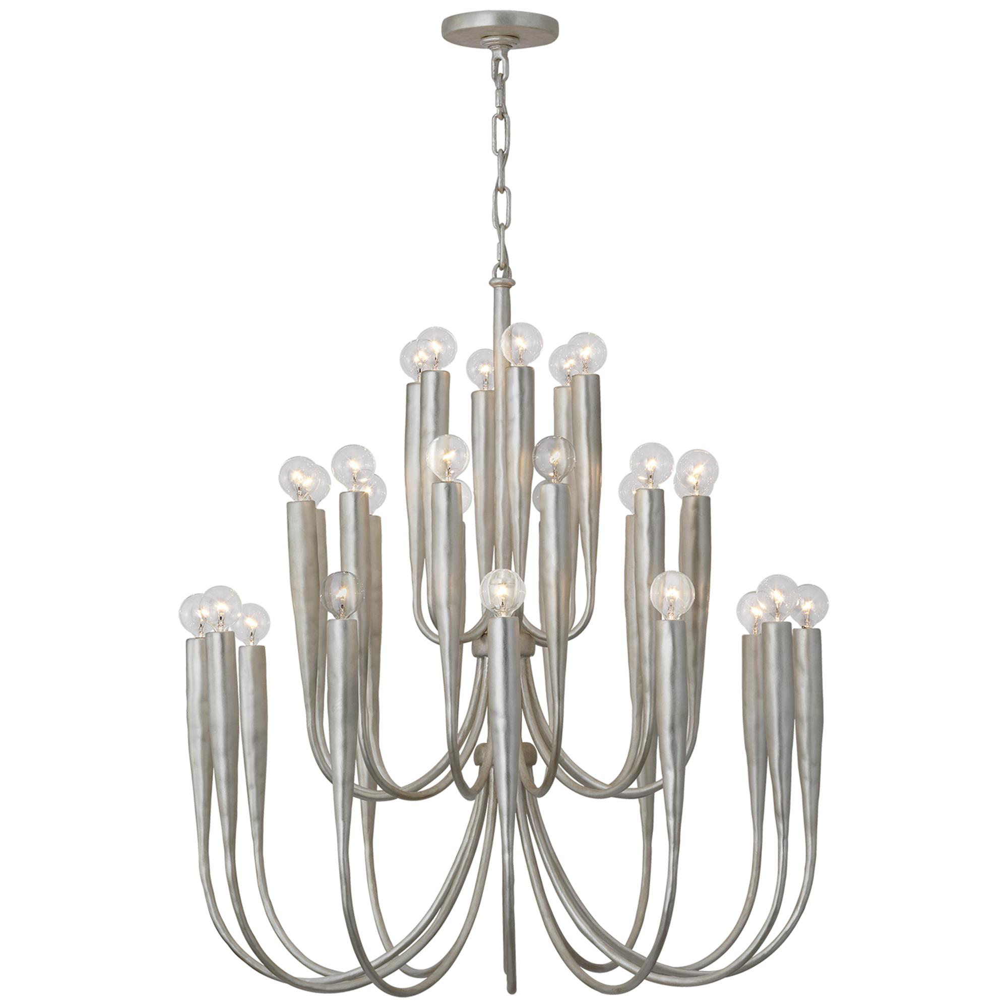 Shown in Burnished Silver Leaf finish