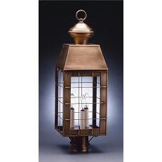Woodcliffe 26 Inch Tall 3 Light Outdoor Post Lamp by Northeast Lantern