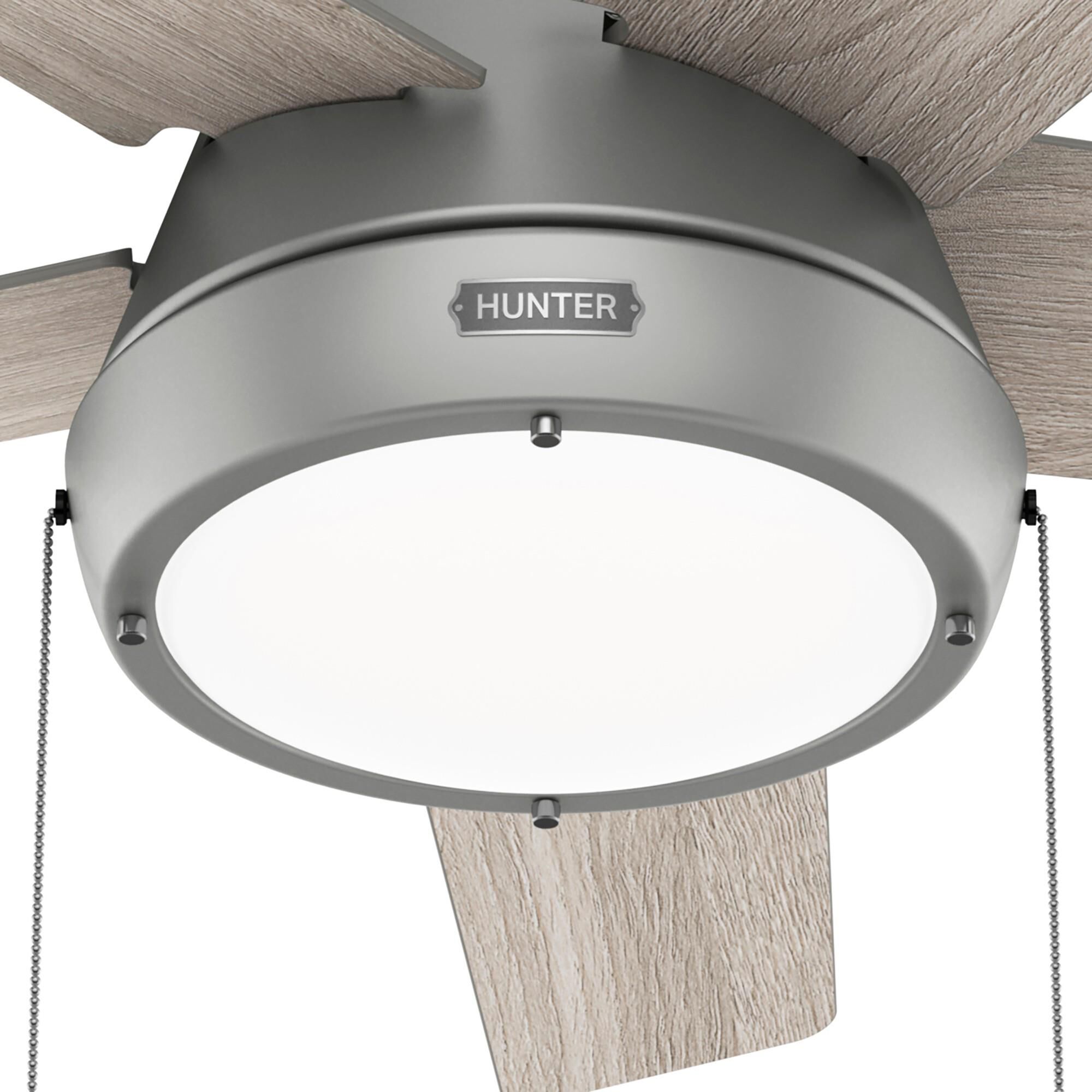 Burroughs 44 Inch Ceiling Fan with Light Kit by Hunter Fan