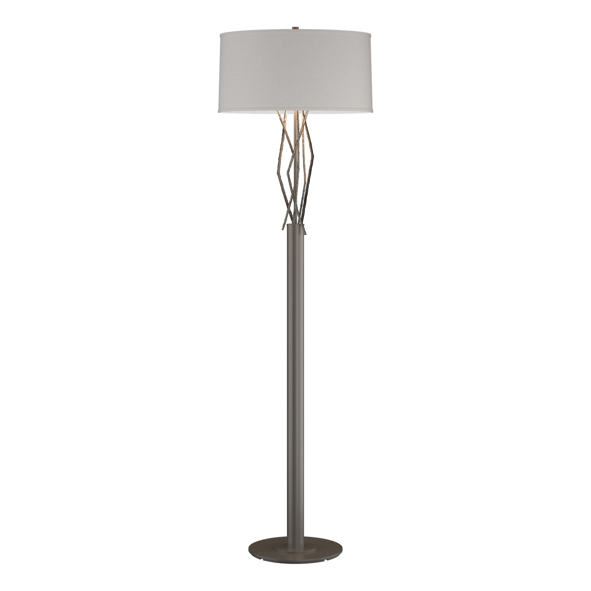 Shown in Dark Smoke finish and Flax shade