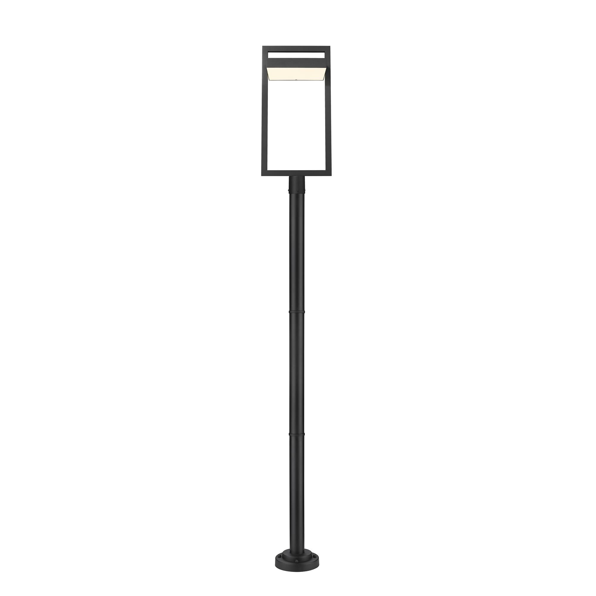 Shown in Black finish and Glass shade