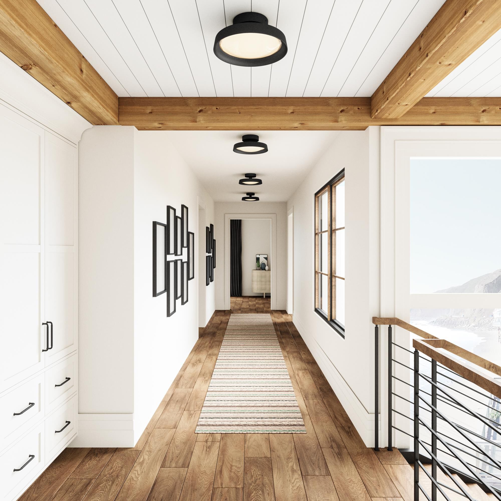 Nancy 13 Inch 1 Light LED Semi Flush Mount by ELK Home