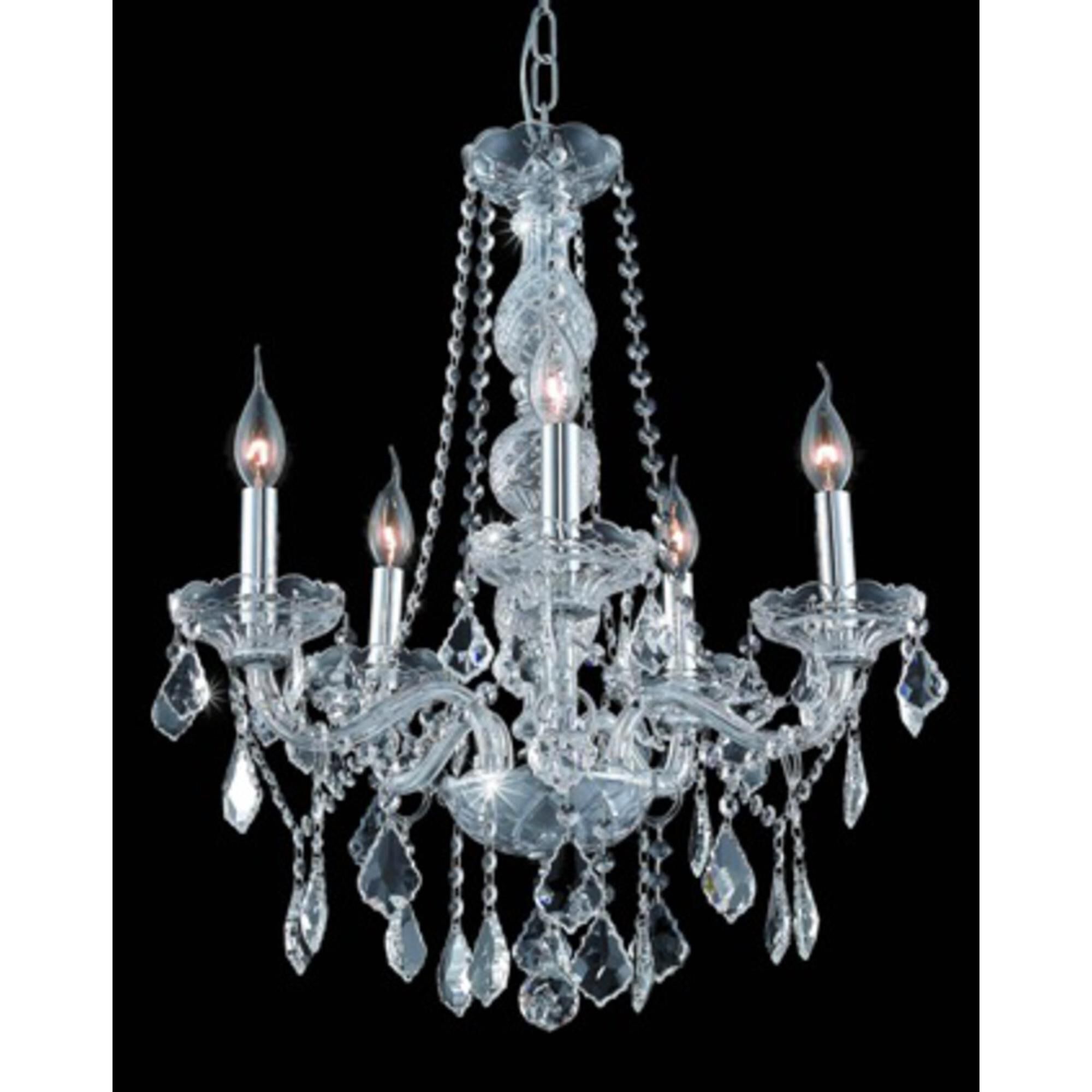 Verona 21 Inch 5 Light Mini Chandelier by Elegant Lighting