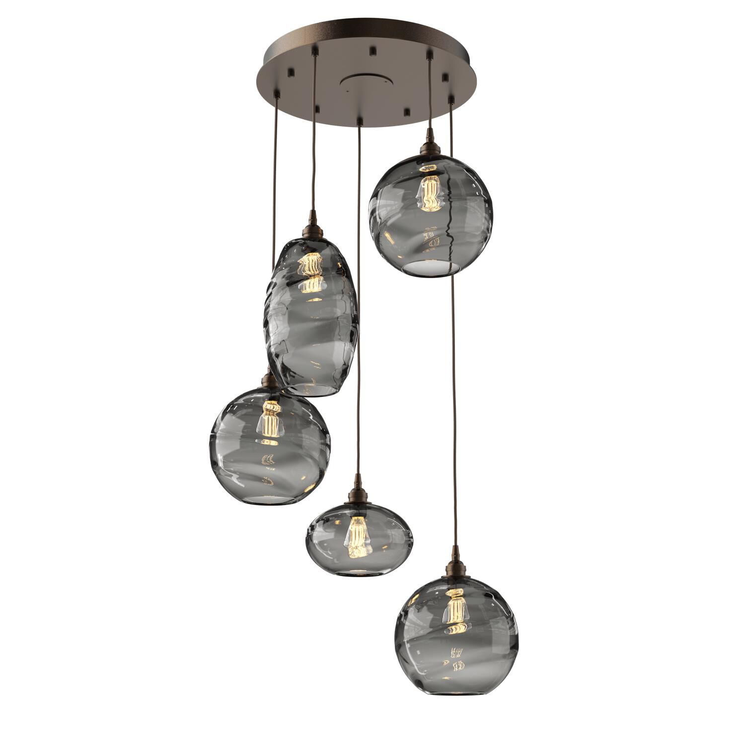 Misto 23 Inch 5 Light Multi Light Pendant by Hammerton Studio