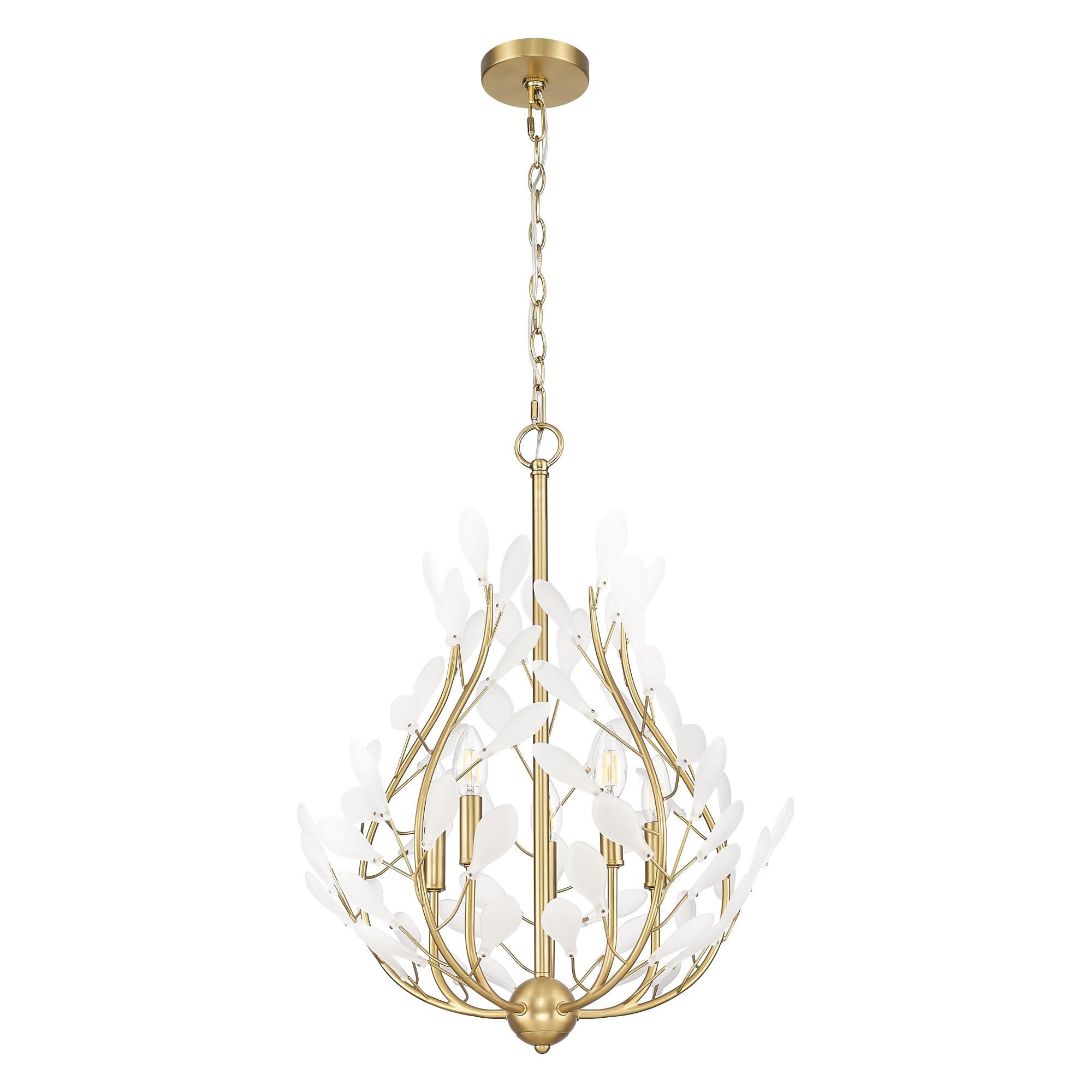 Shown in Modern Gold finish and Frosted glass