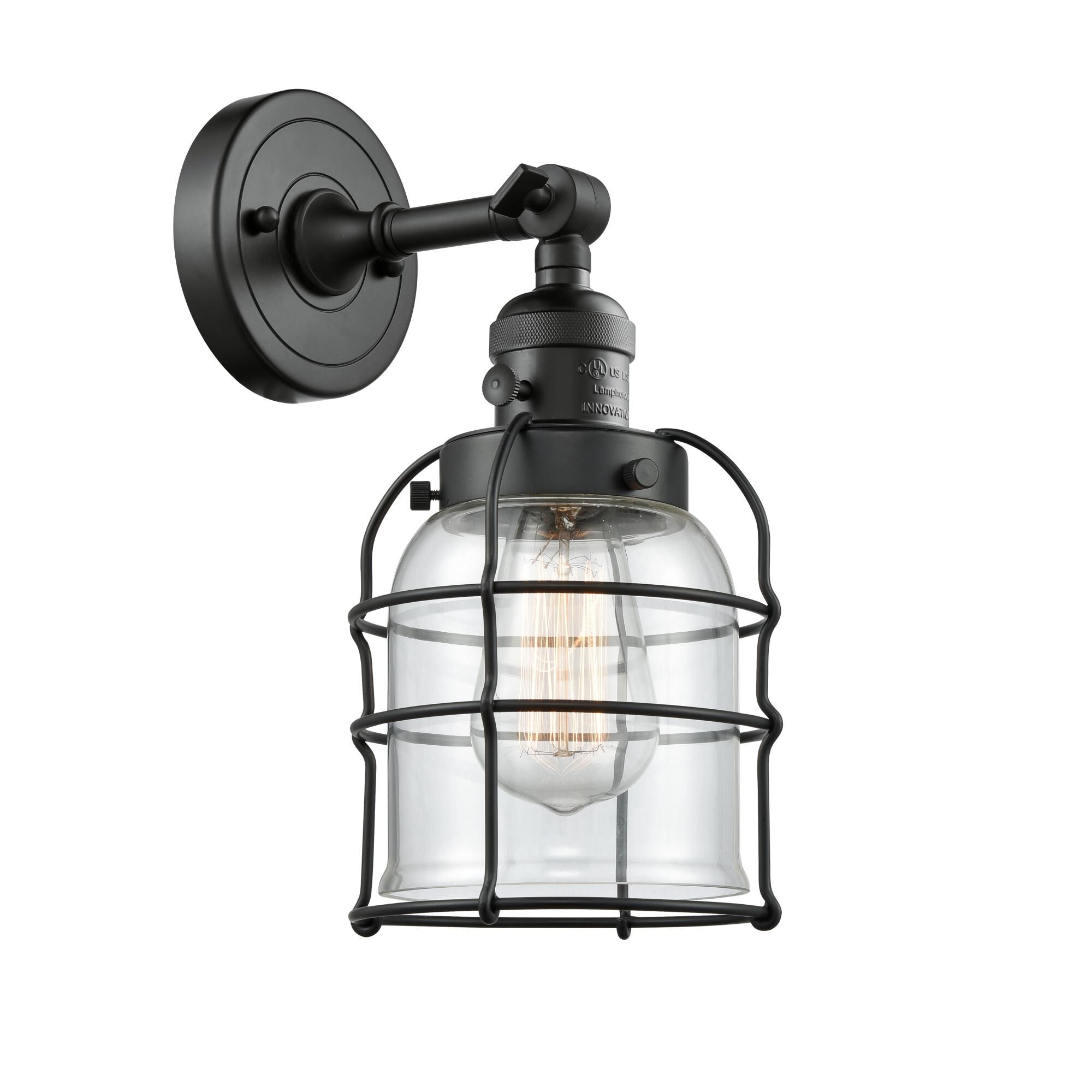 Bruno Marashlian Small Bell Cage 12 Inch Wall Sconce by Innovations Lighting