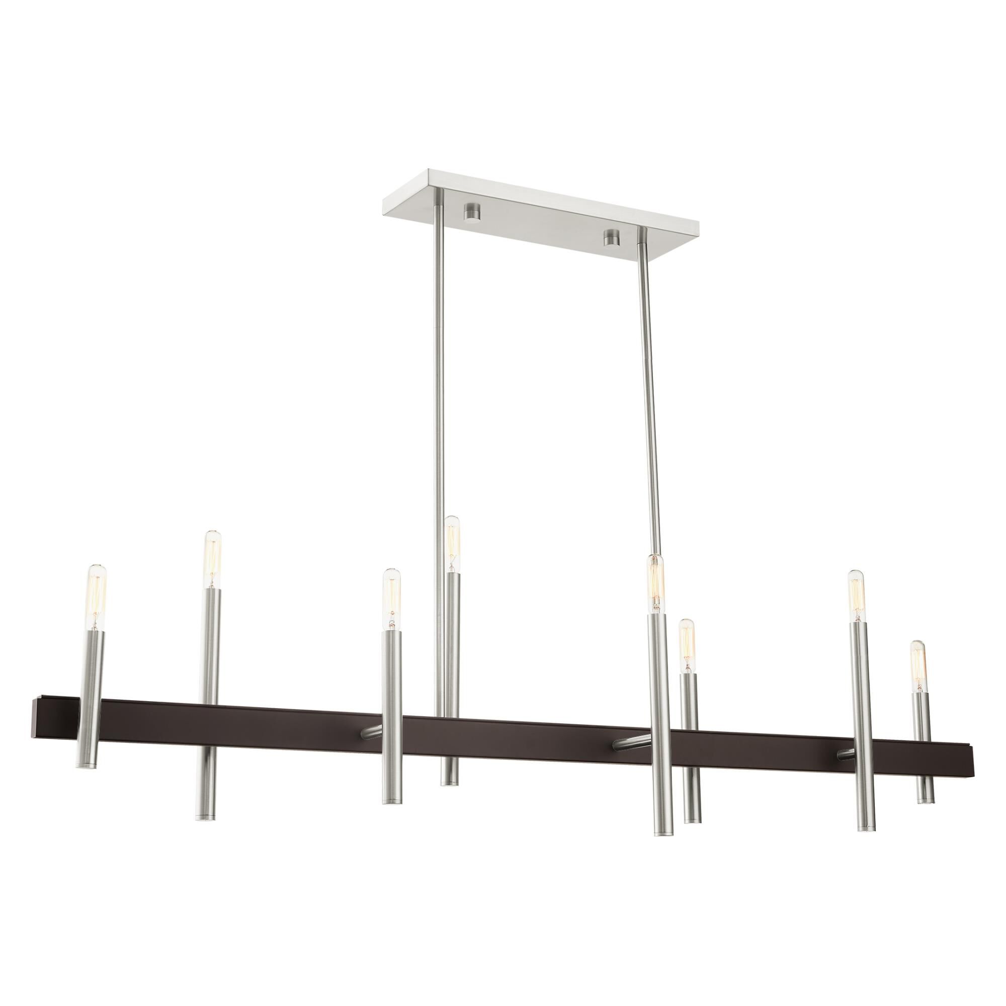 Denmark 48 Inch 8 Light Linear Suspension Light by Livex Lighting