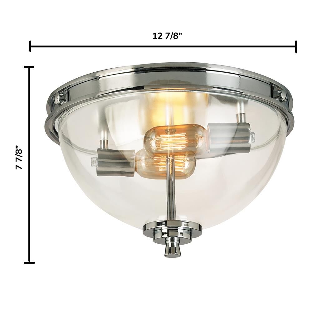 Eglo Cecilia 12 Inch 2 Light Flush Mount by Eglo Lighting