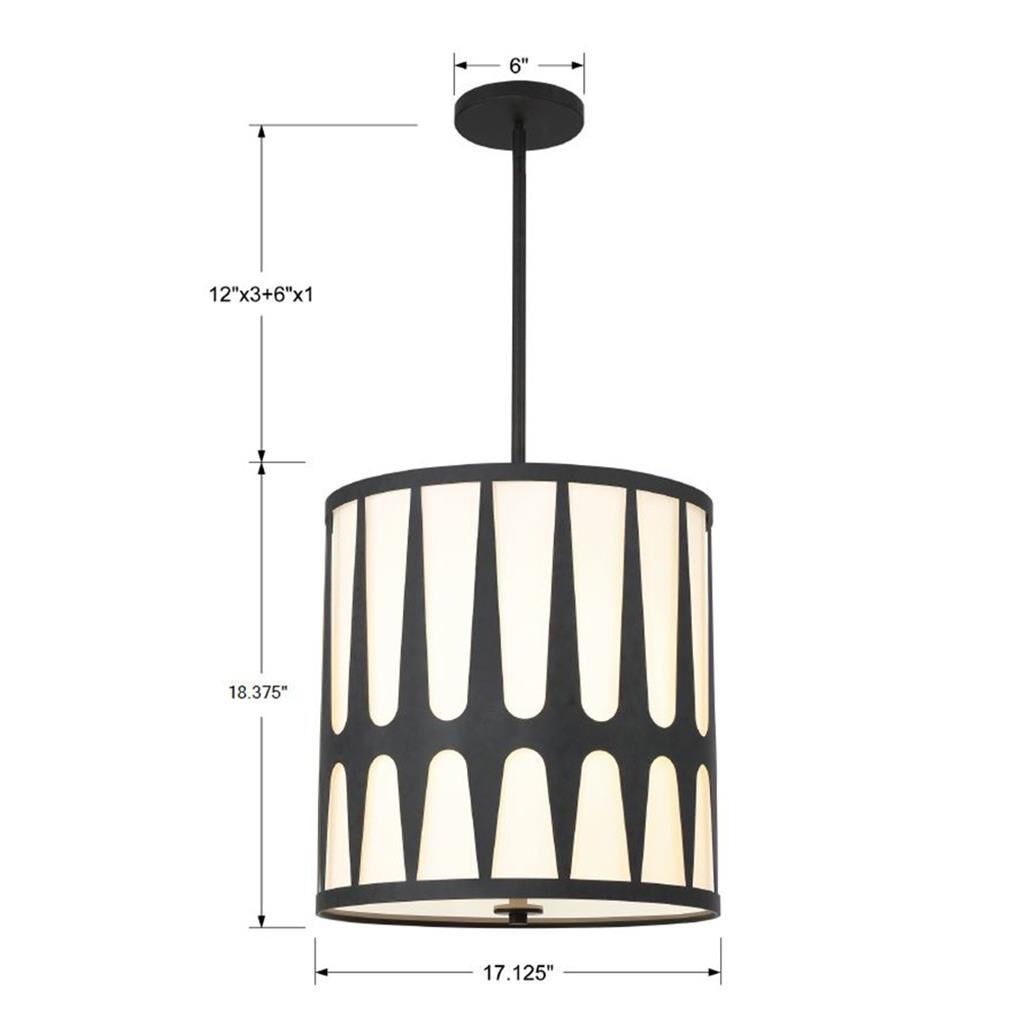 Royston 17 Inch Large Pendant by Crystorama
